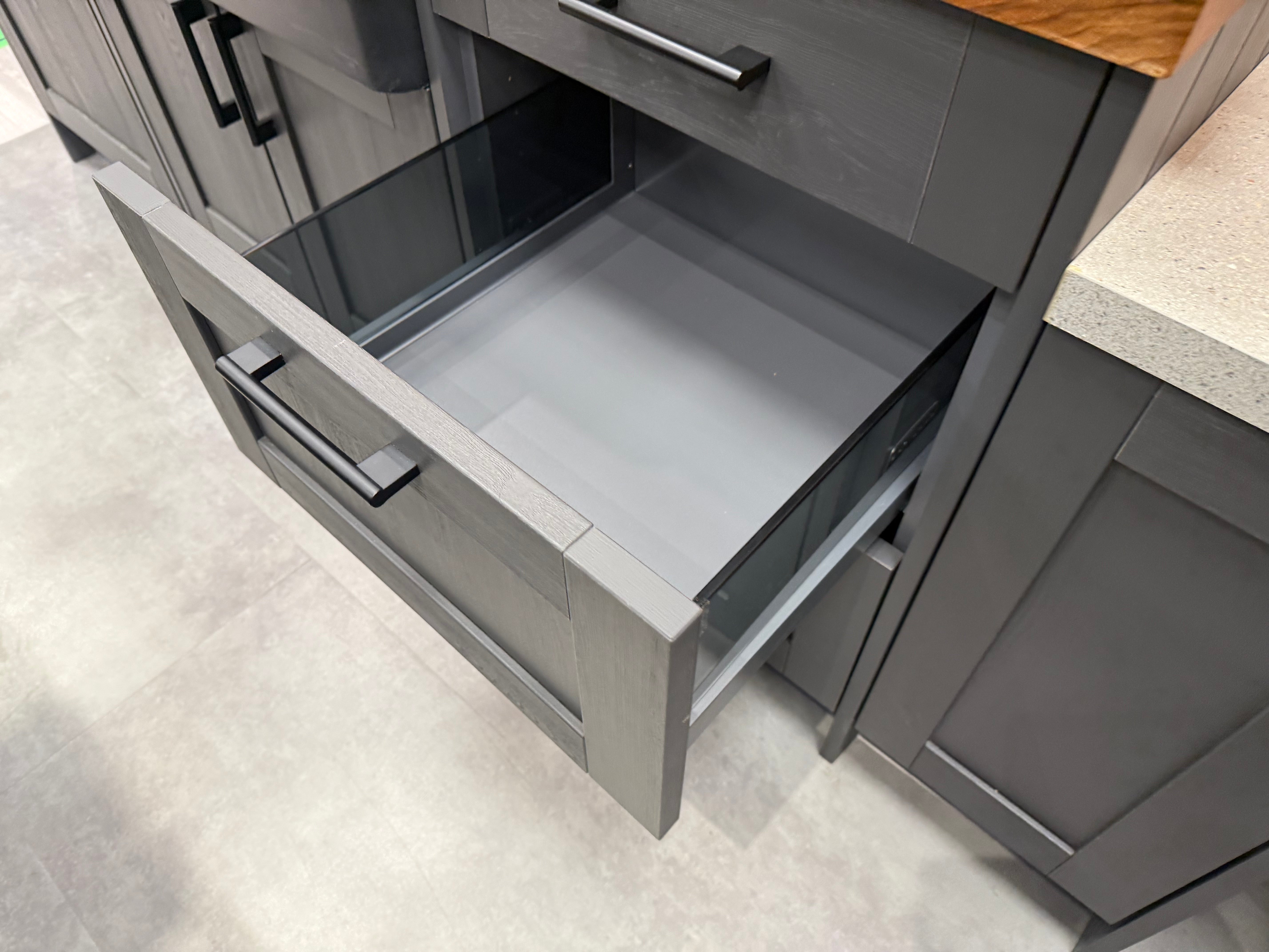 Wren Shaker Forest Classic Alchemy Grain Kitchen with Island
