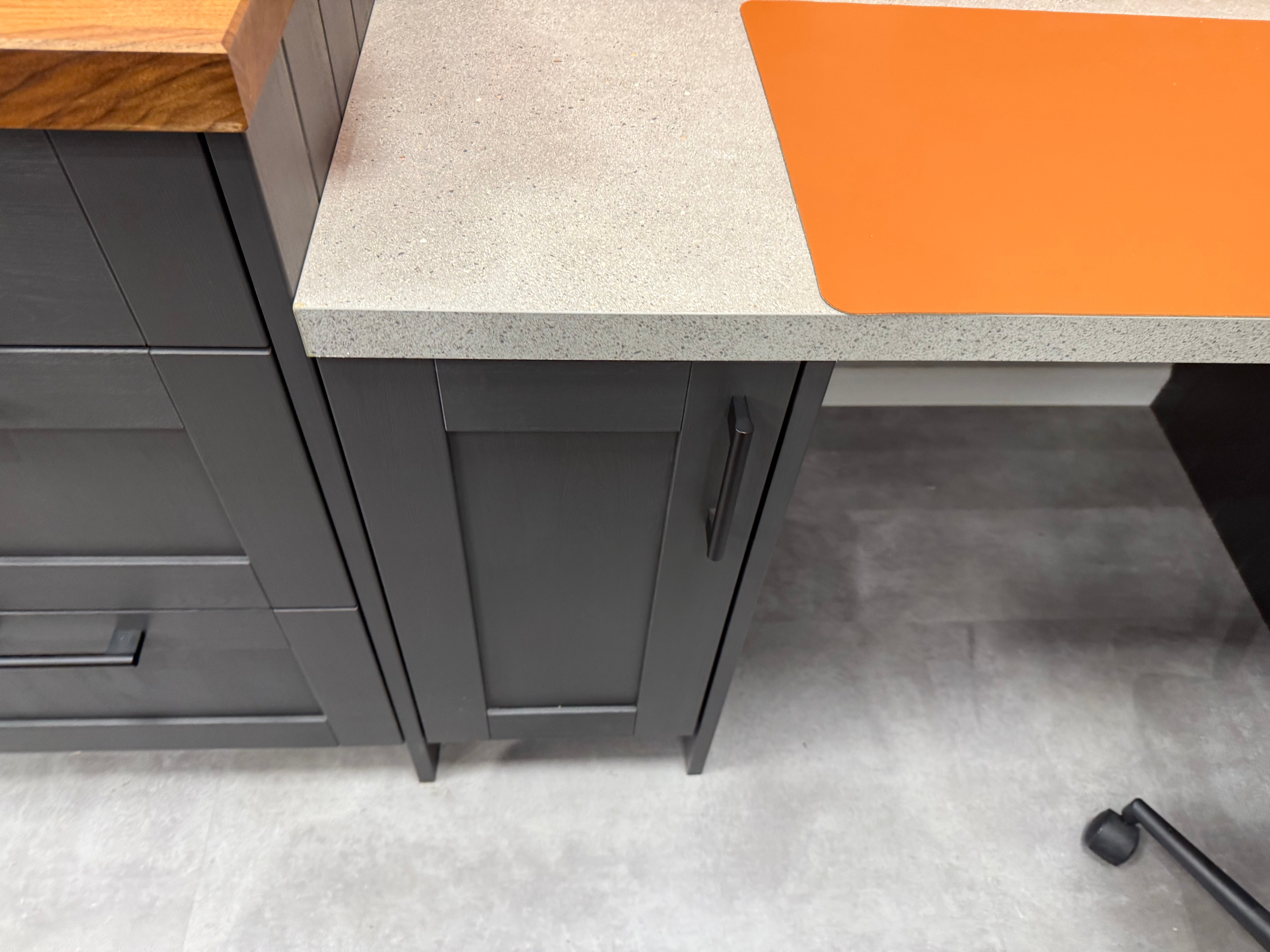 Wren Shaker Forest Classic Alchemy Grain Kitchen with Island