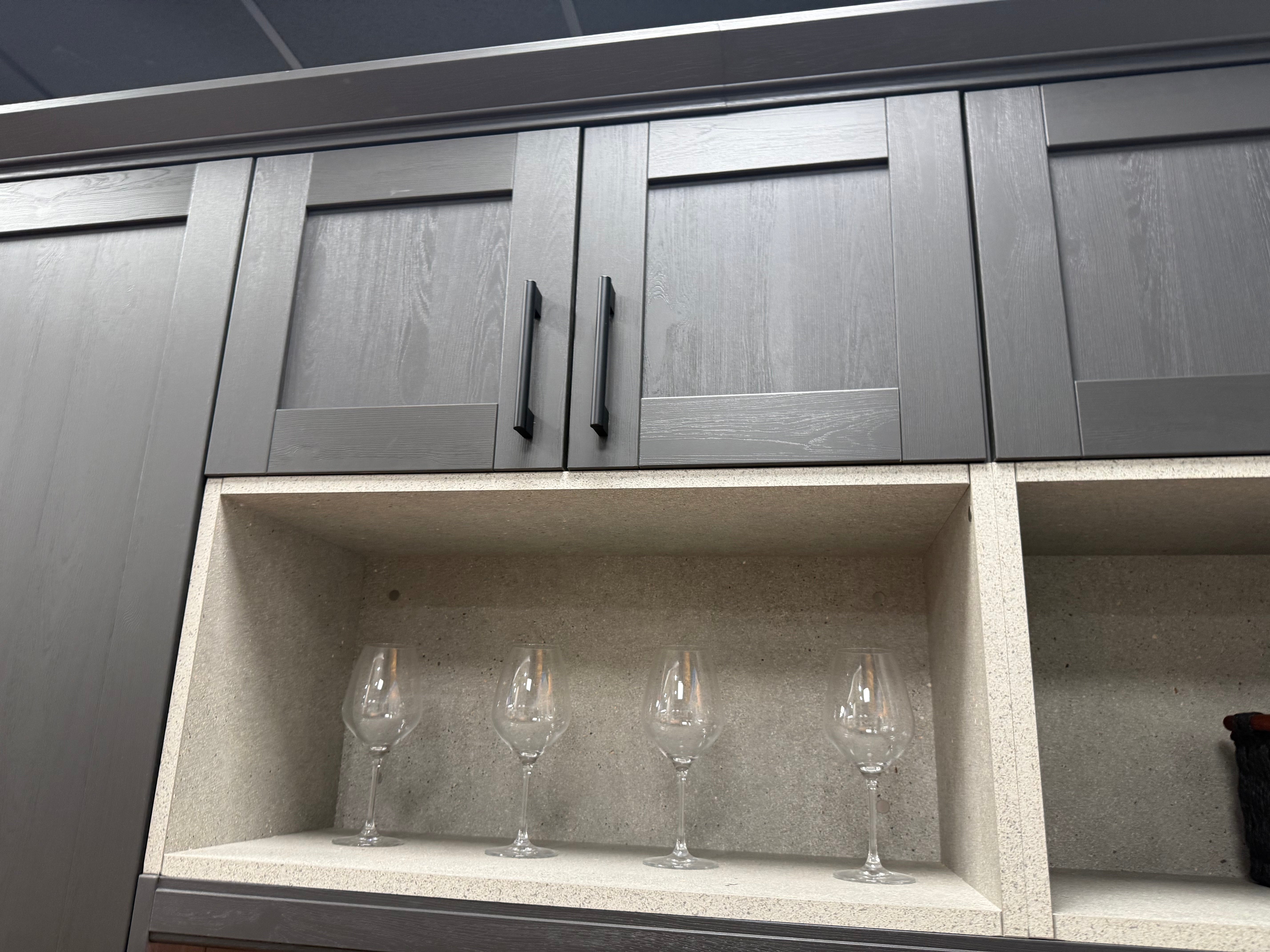 Wren Shaker Forest Classic Alchemy Grain Kitchen with Island