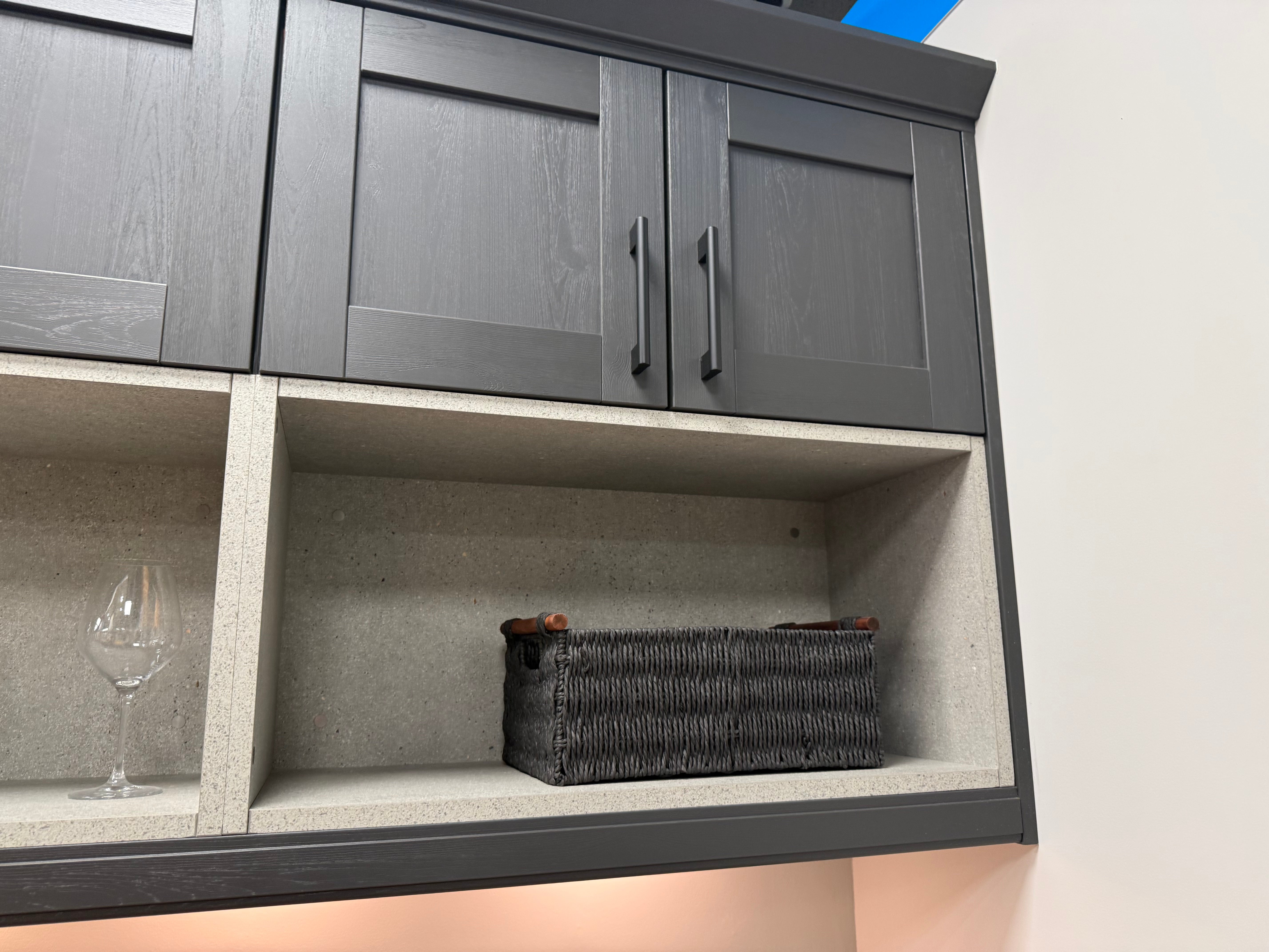 Wren Shaker Forest Classic Alchemy Grain Kitchen with Island