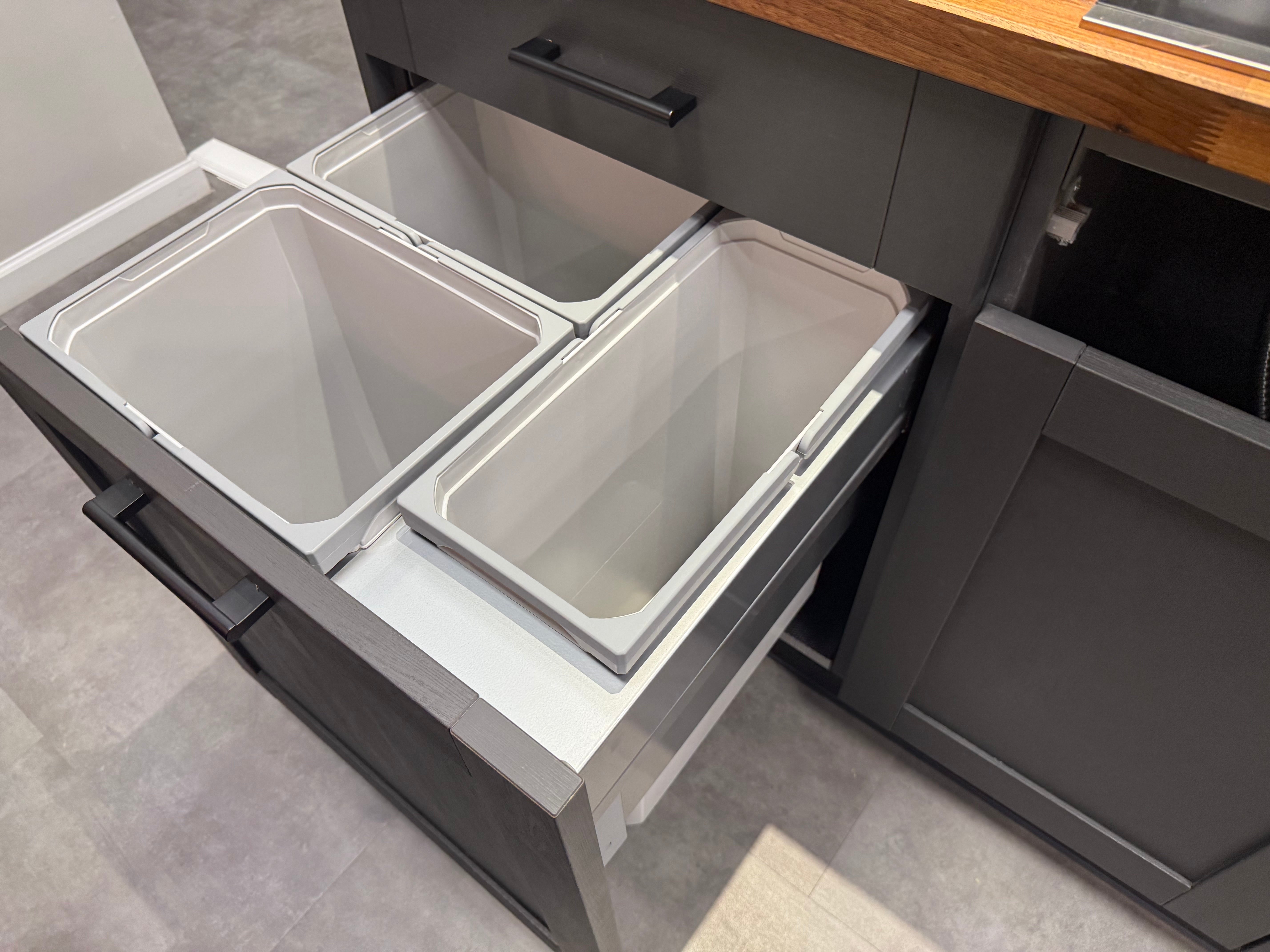 Wren Shaker Forest Classic Alchemy Grain Kitchen with Island
