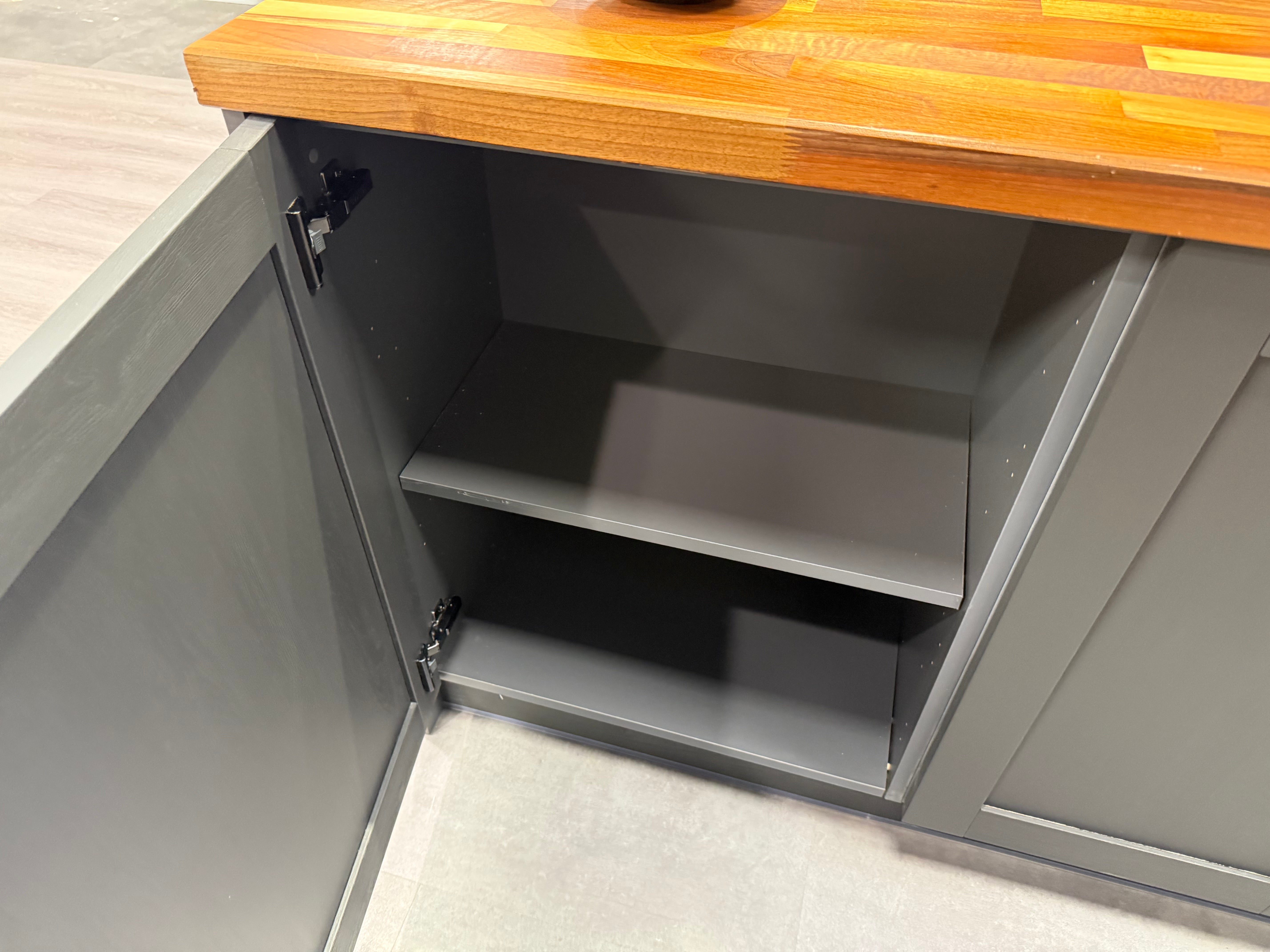 Wren Shaker Forest Classic Alchemy Grain Kitchen with Island