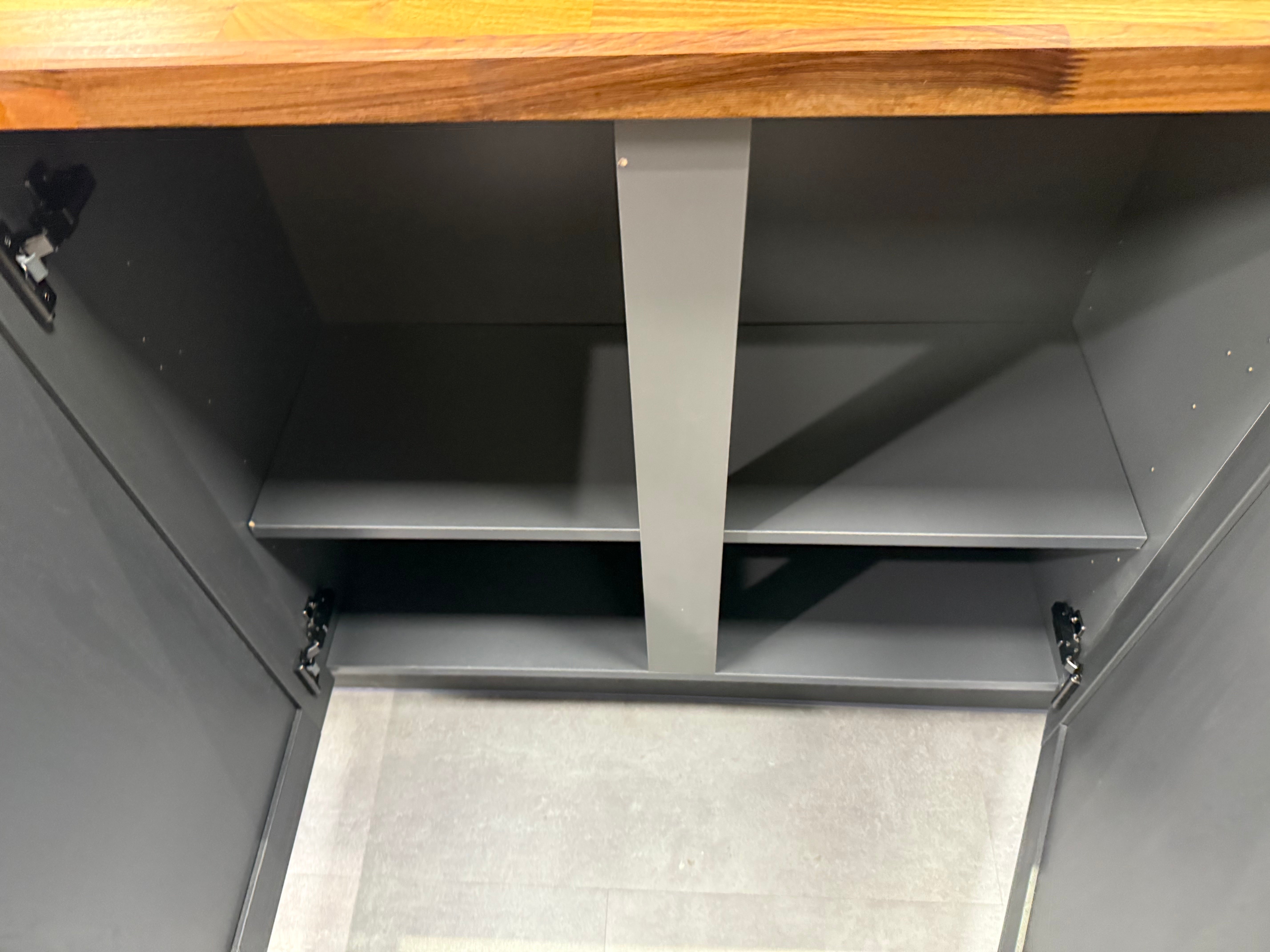 Wren Shaker Forest Classic Alchemy Grain Kitchen with Island