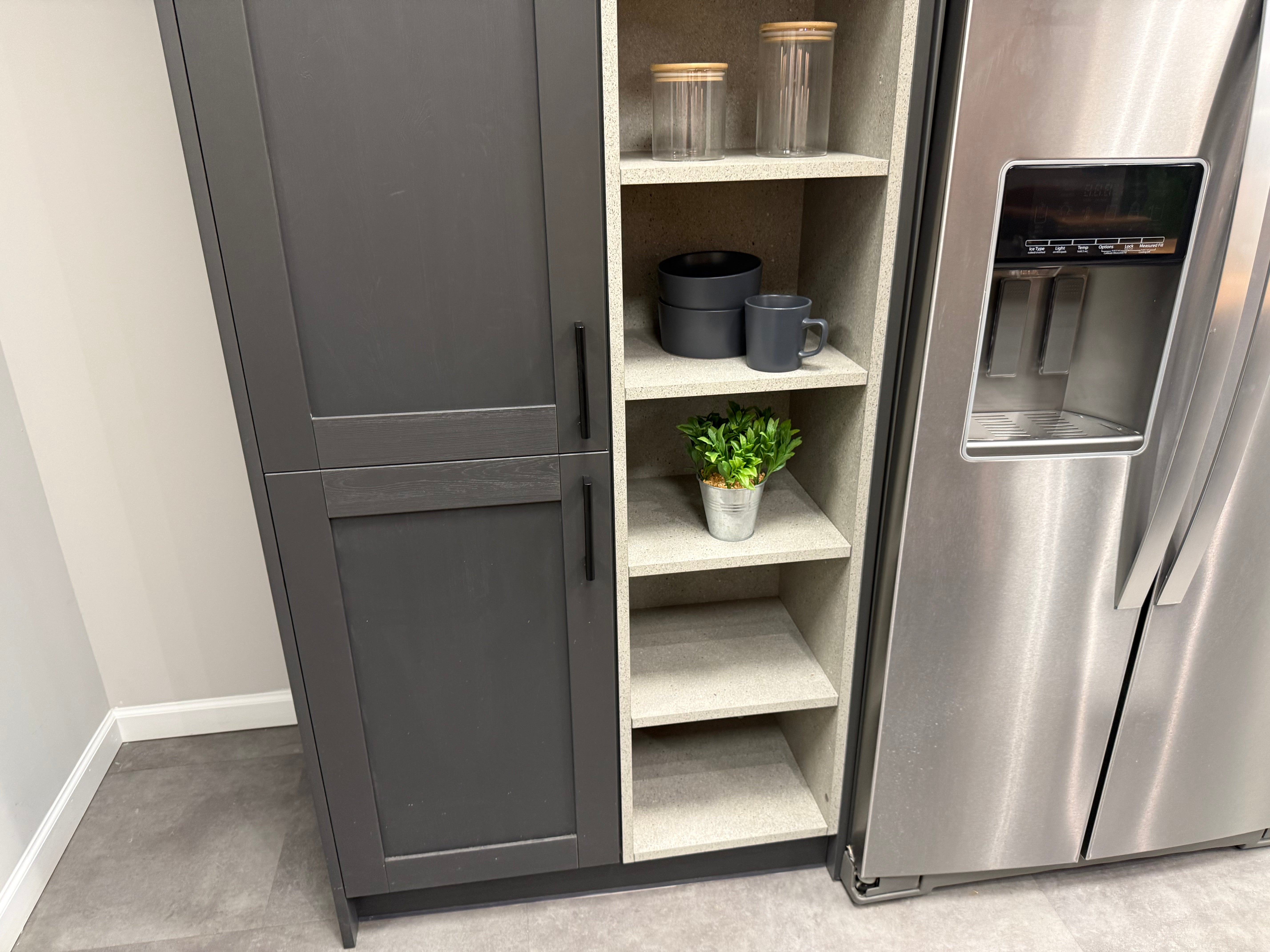 Wren Shaker Forest Classic Alchemy Grain Kitchen with Island