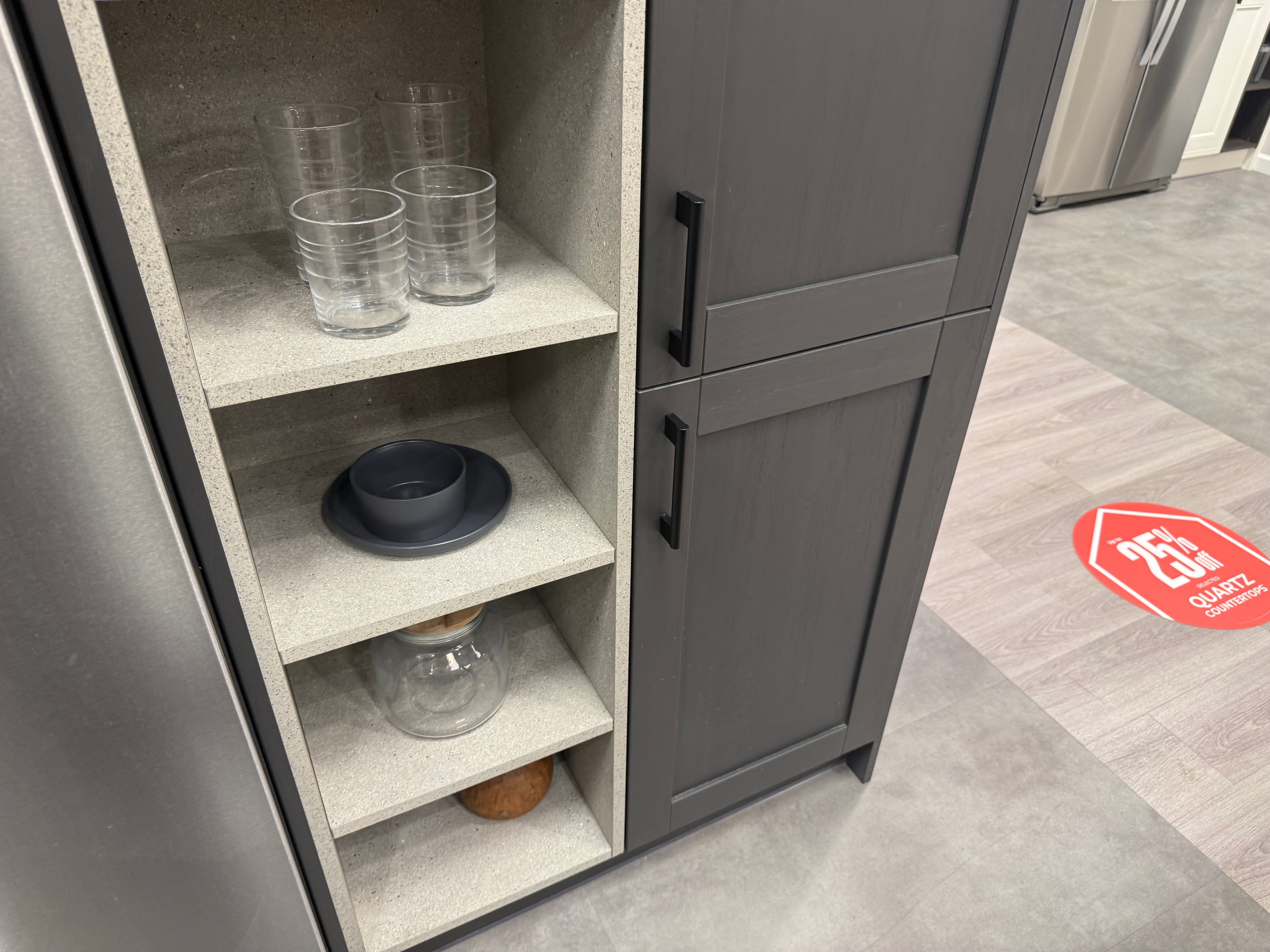 Wren Shaker Forest Classic Alchemy Grain Kitchen with Island