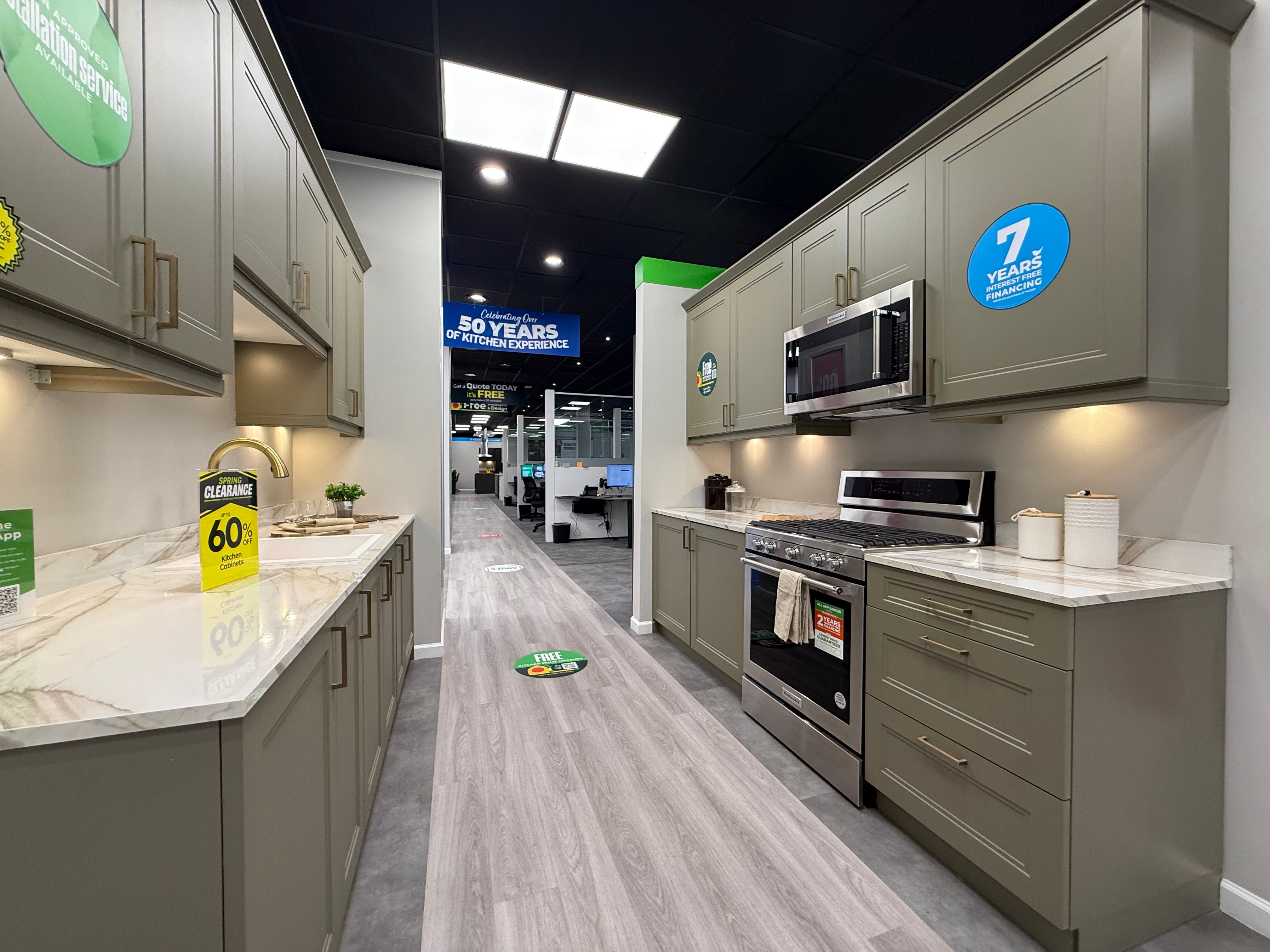 Wren Shaker Denver Juratek Matte Olive Green Kitchen
