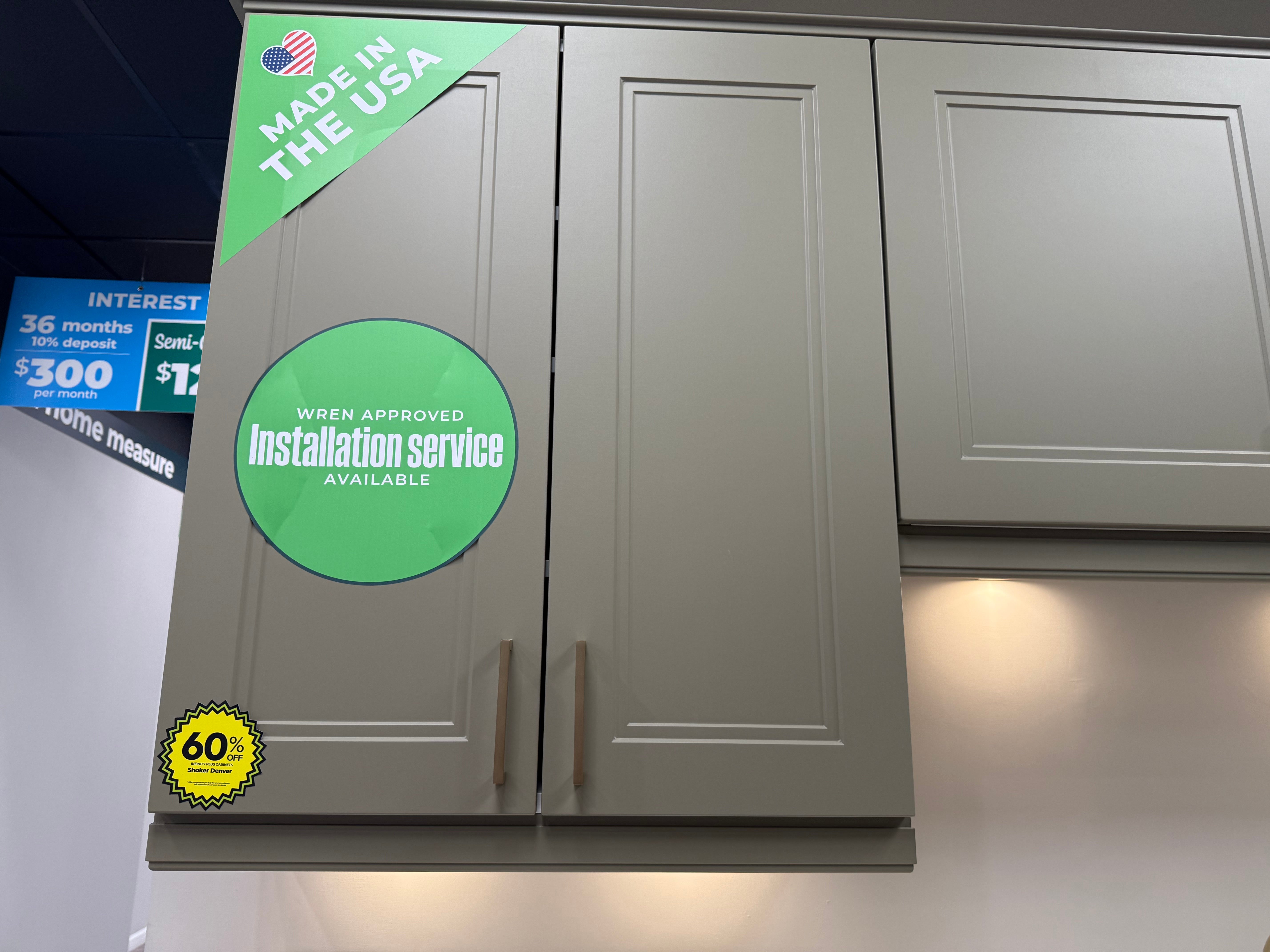 Wren Shaker Denver Juratek Matte Olive Green Kitchen