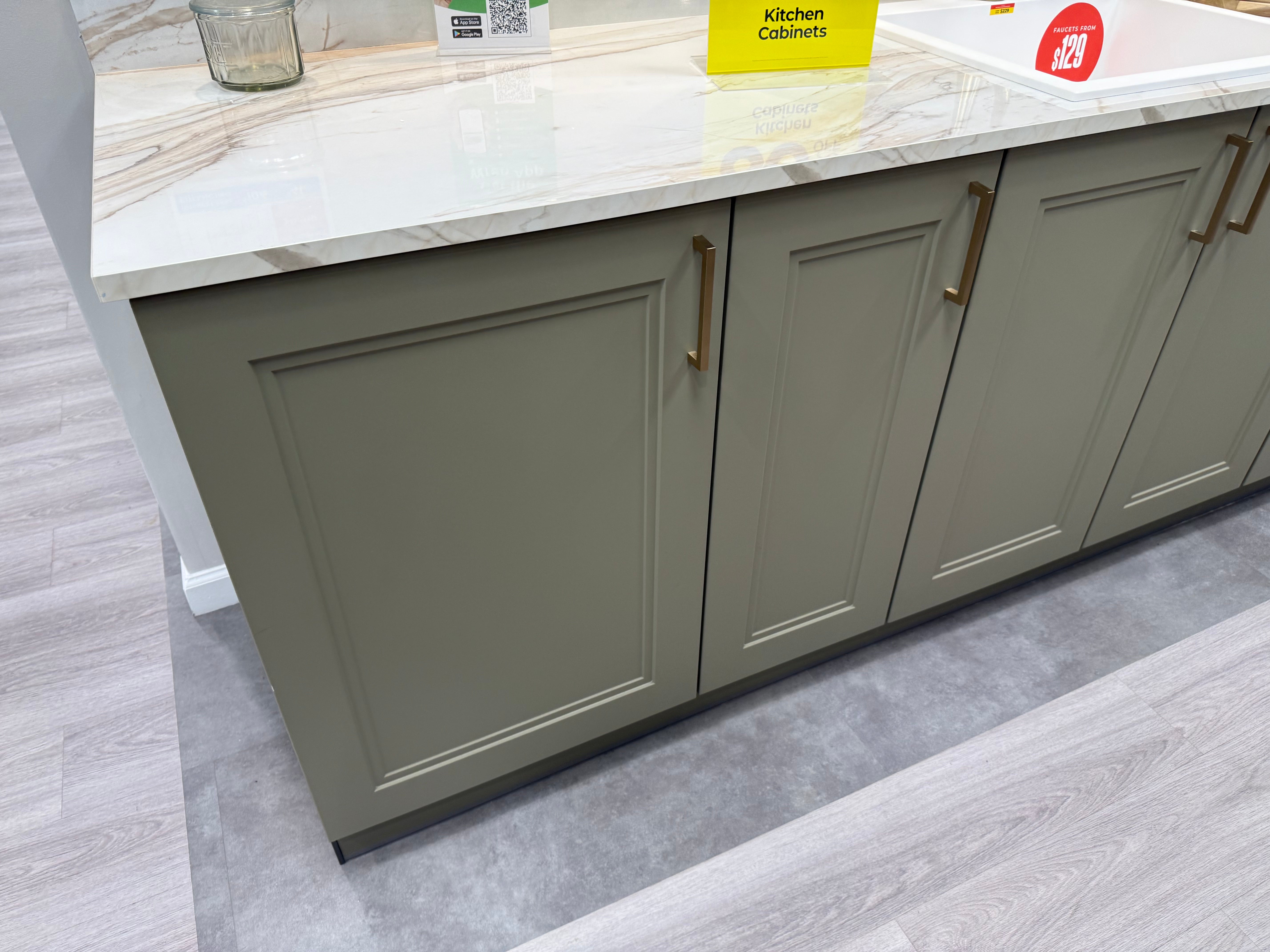 Wren Shaker Denver Juratek Matte Olive Green Kitchen