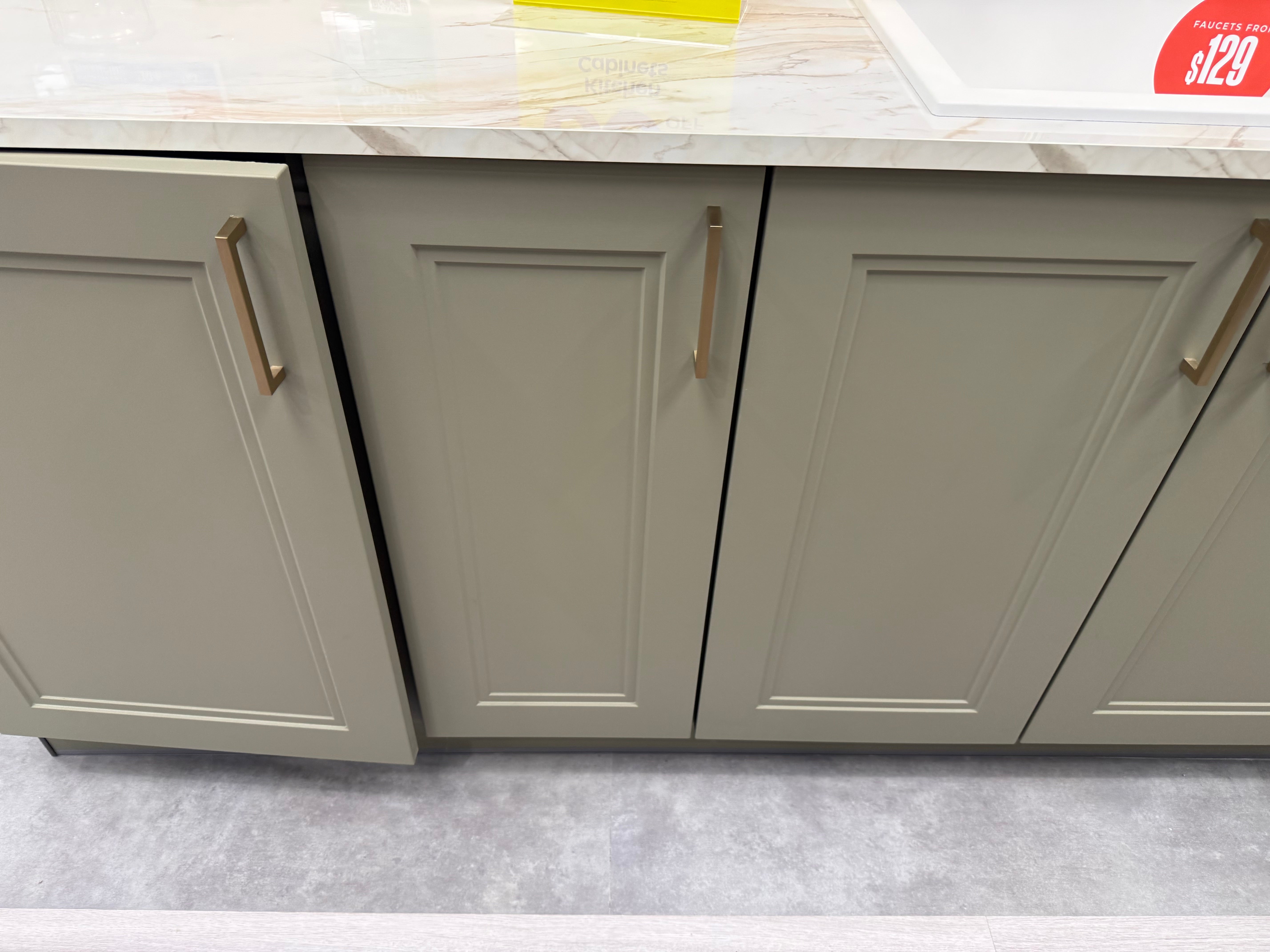 Wren Shaker Denver Juratek Matte Olive Green Kitchen