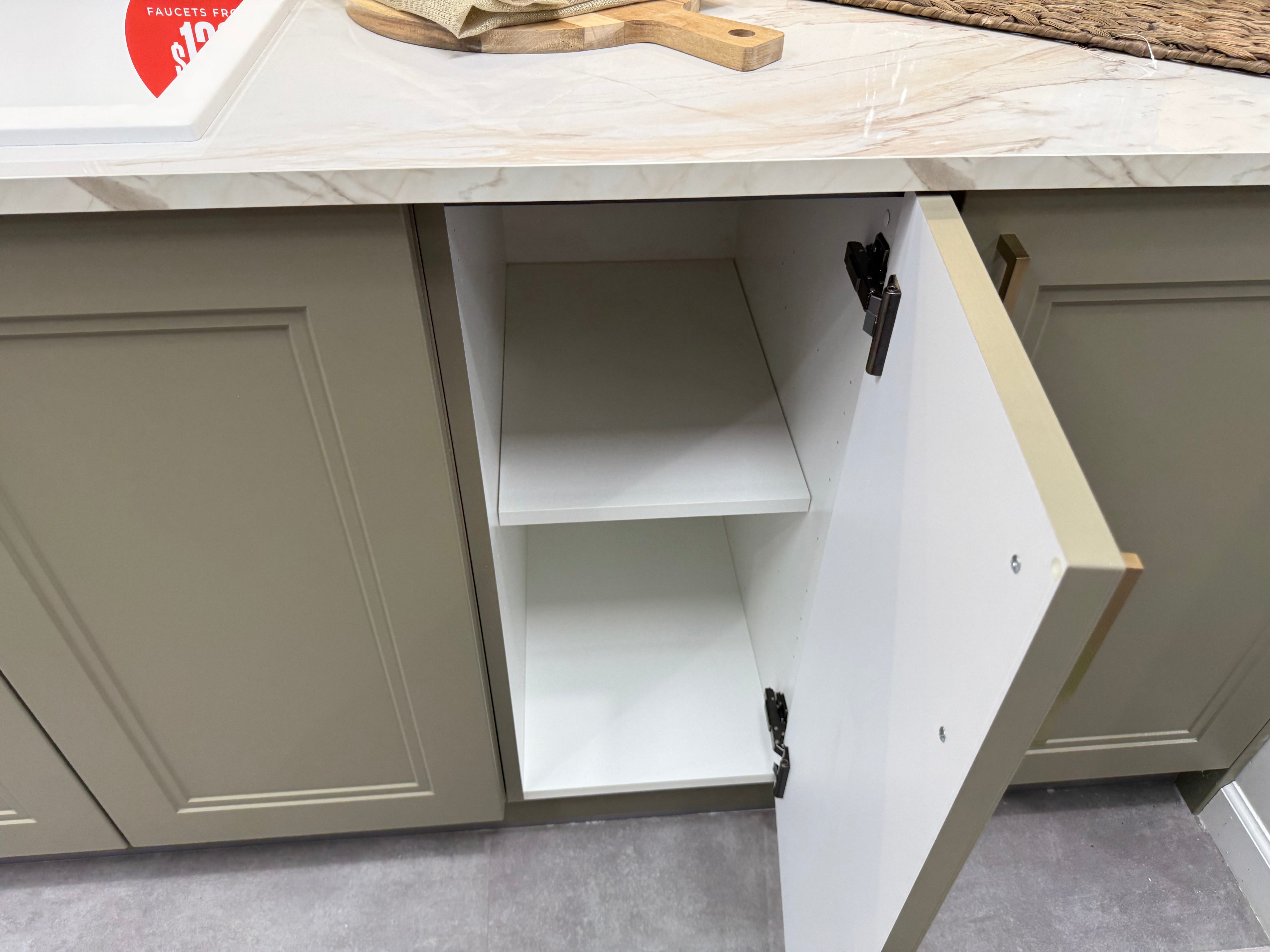 Wren Shaker Denver Juratek Matte Olive Green Kitchen
