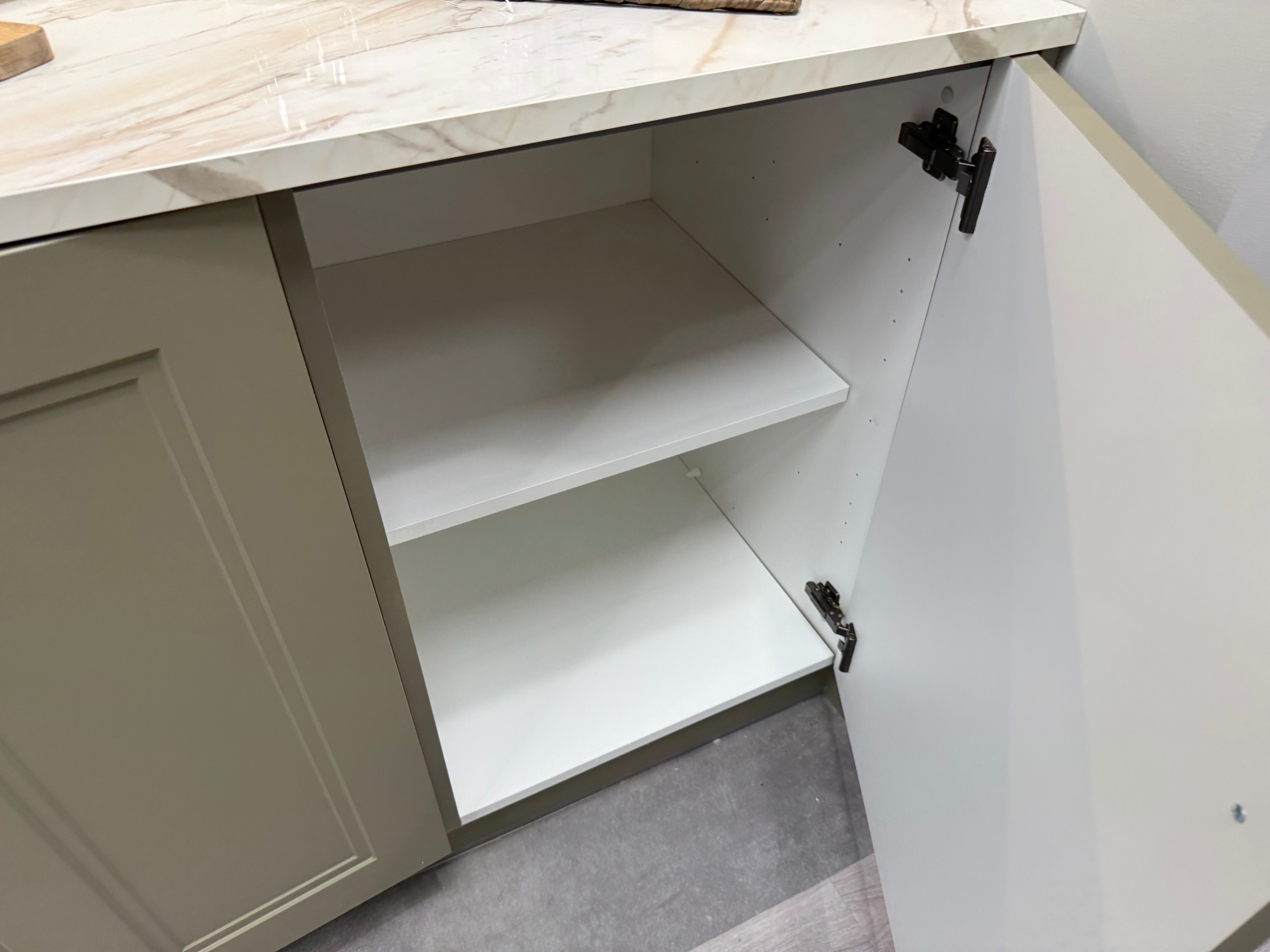 Wren Shaker Denver Juratek Matte Olive Green Kitchen