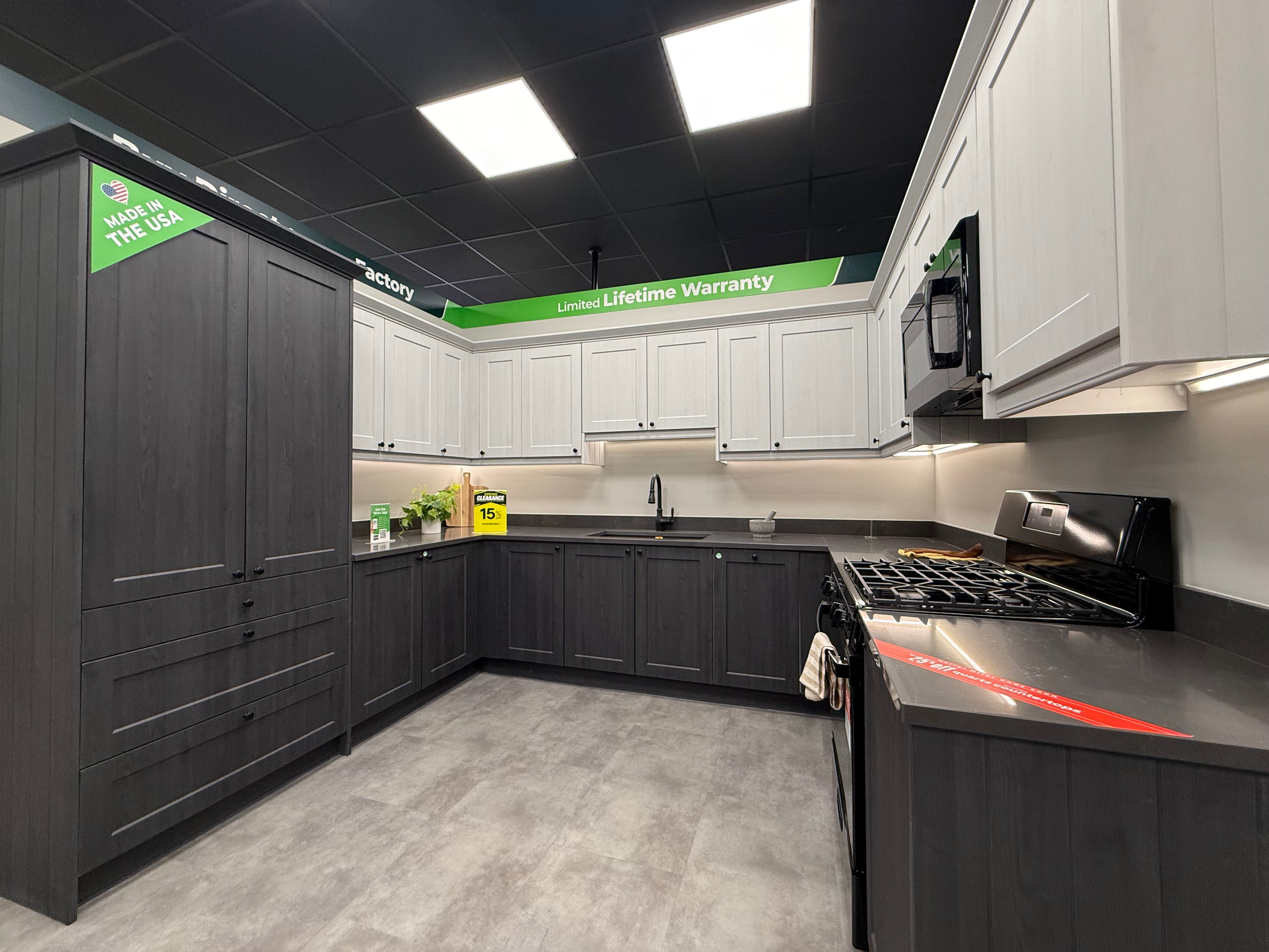 Wren Shaker Chelsea Pencil & Pebble Gray Grain Kitchen
