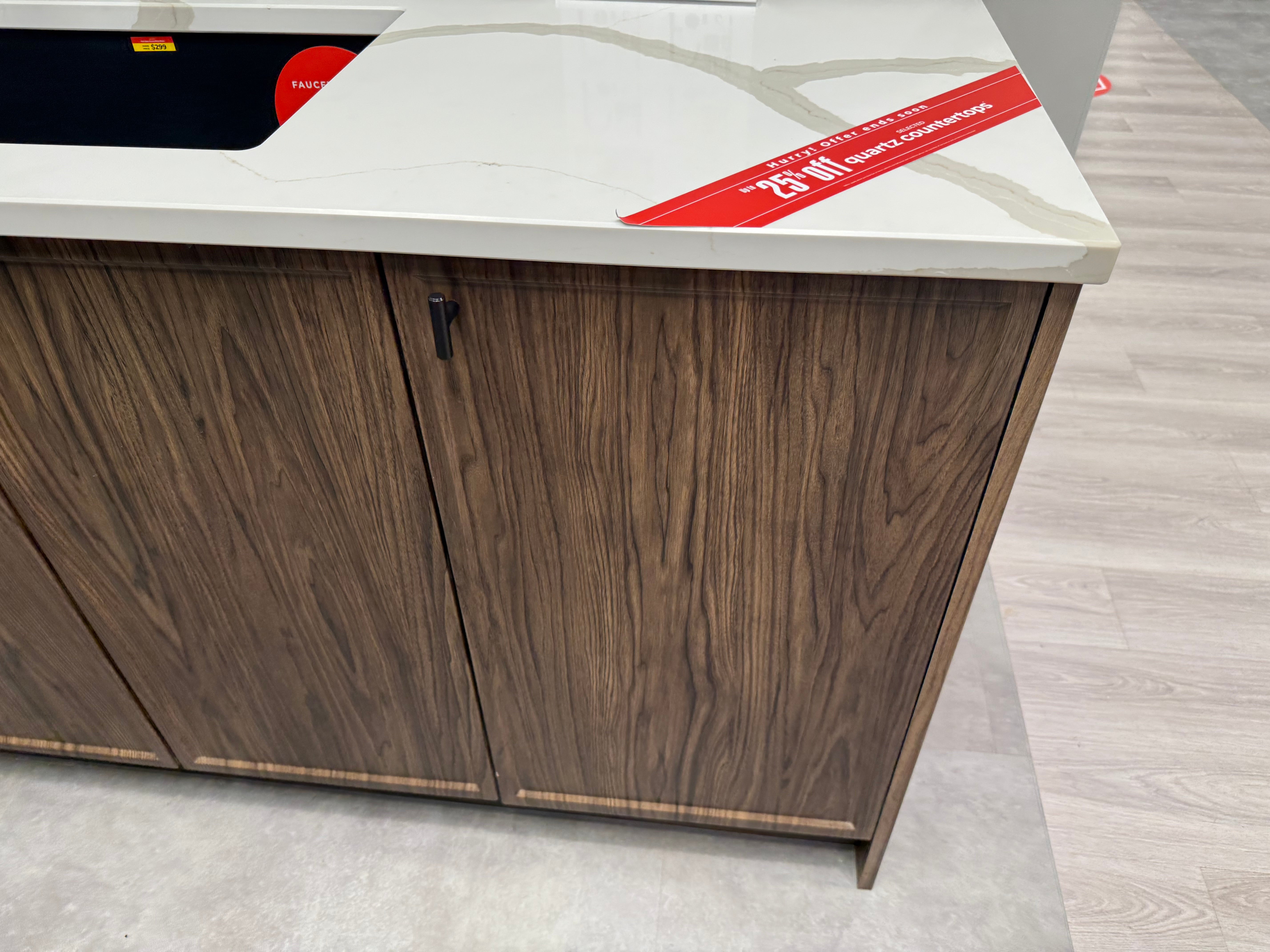Wren Shaker Super Slim Juratek Sierra Walnut Grain and Nero Matte Kitchen