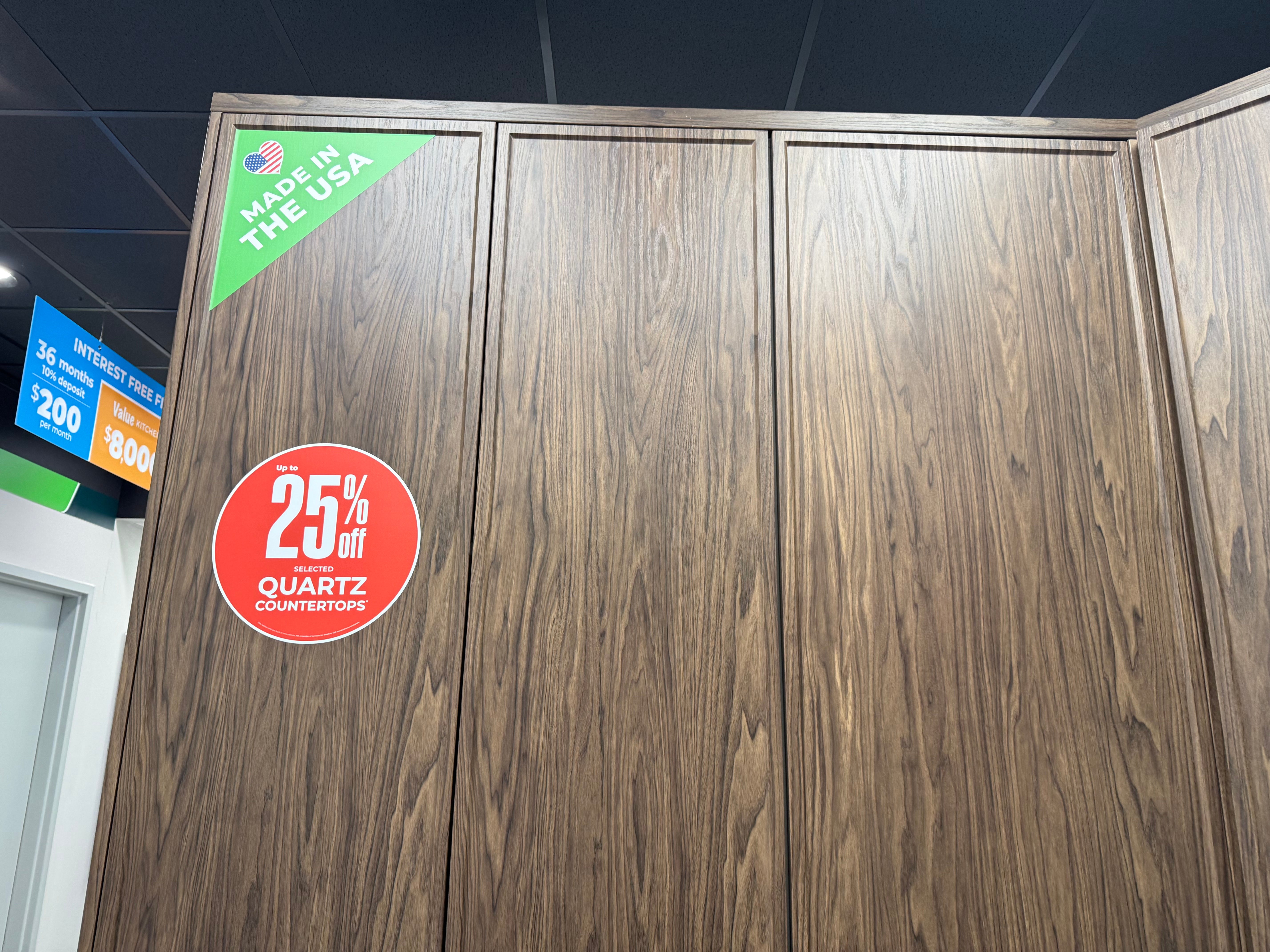 Wren Shaker Super Slim Juratek Sierra Walnut Grain and Nero Matte Kitchen