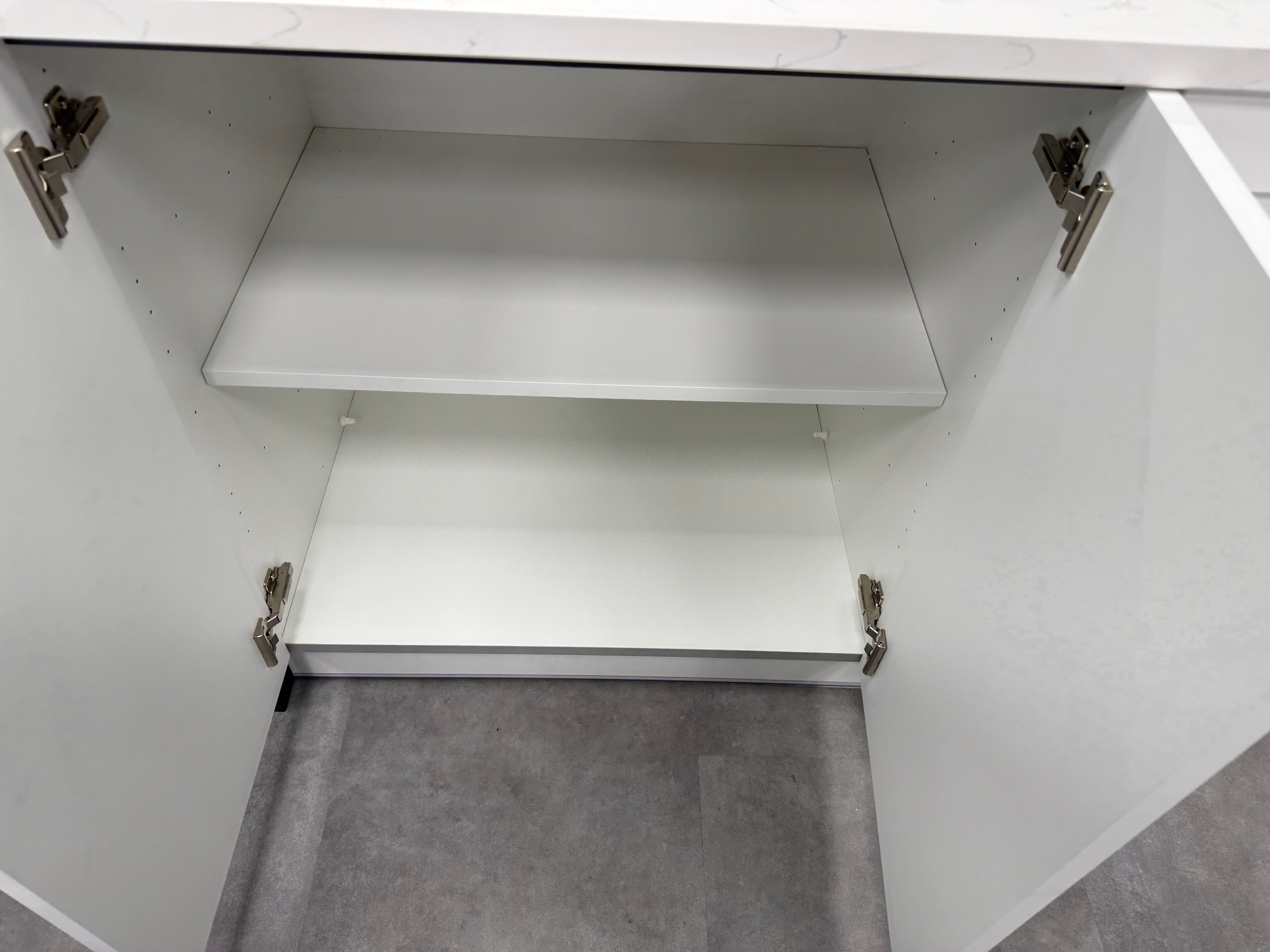 Wren Shaker Chelsea Matte Navy Blue & White Kitchen with Island