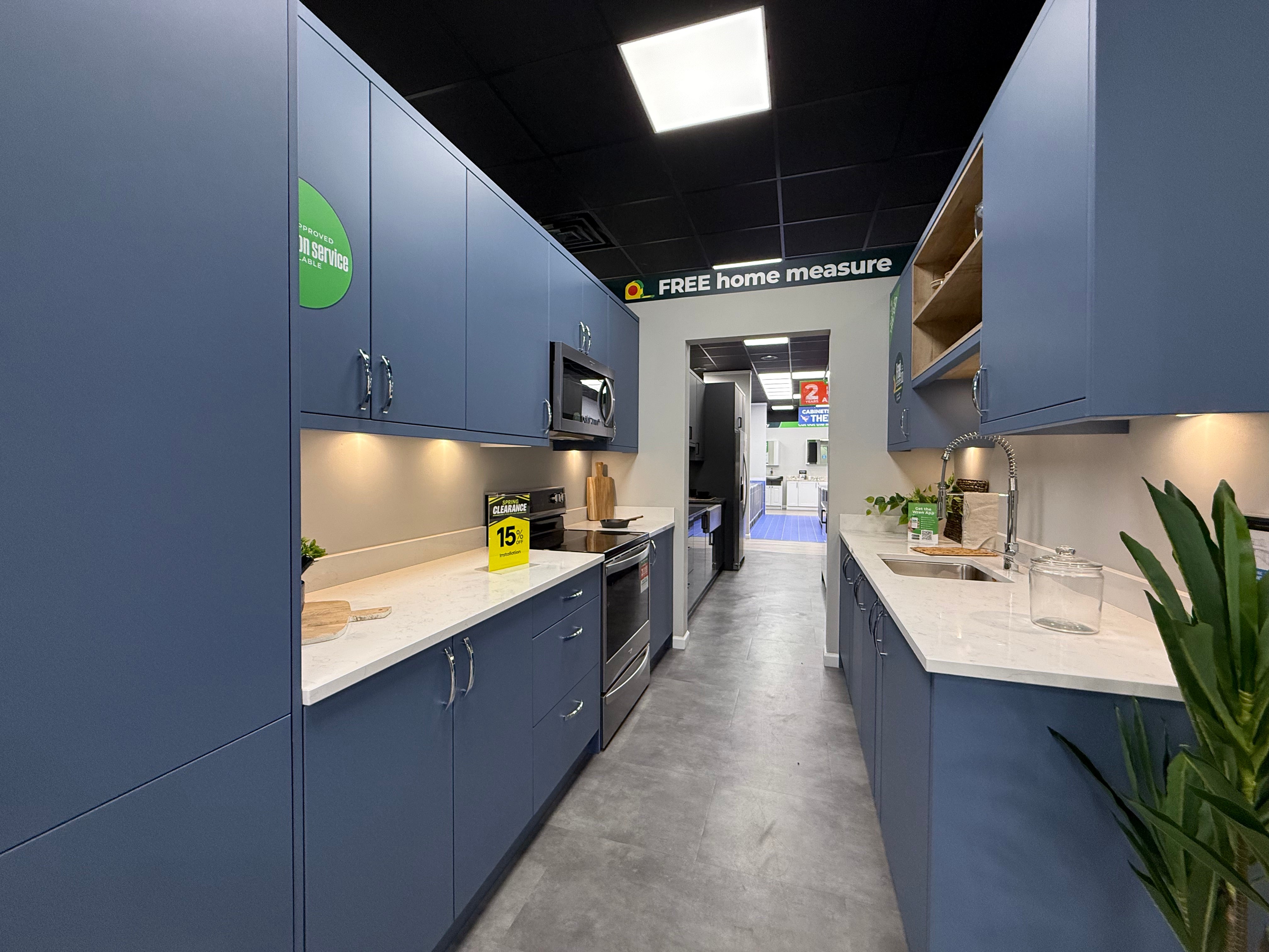 Wren Contour Juratek Matte Smoke Blue Kitchen