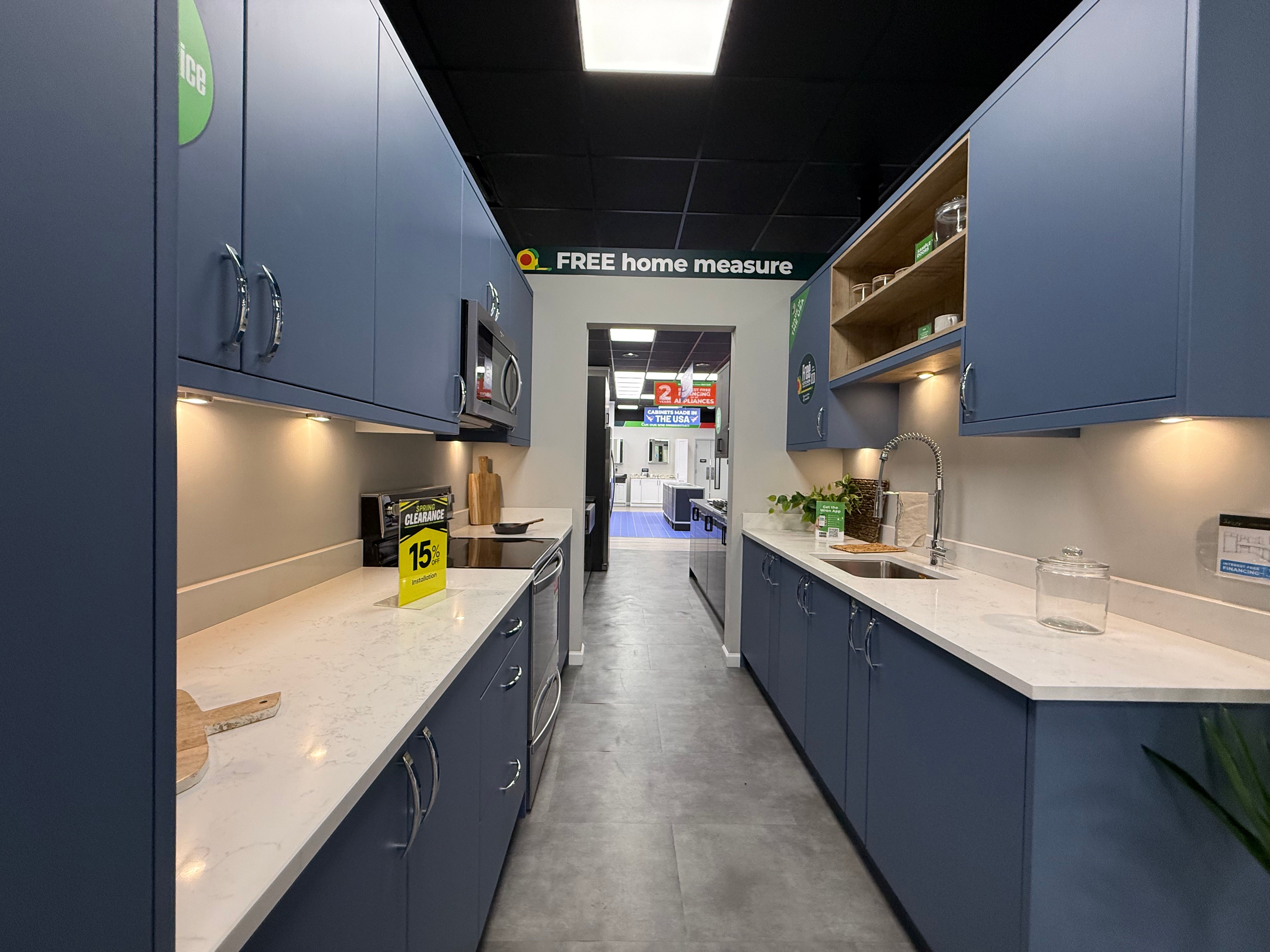 Wren Contour Juratek Matte Smoke Blue Kitchen