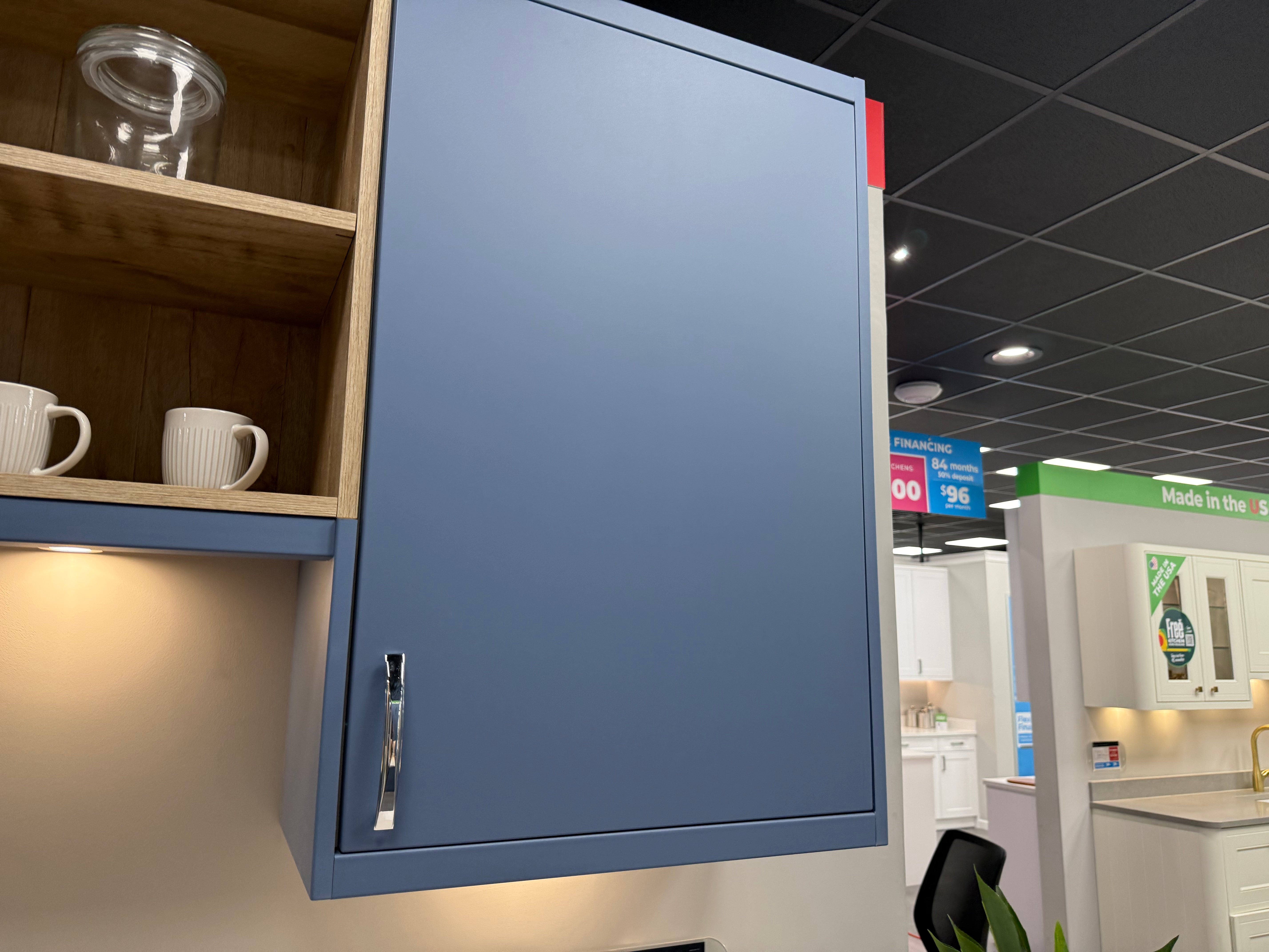 Wren Contour Juratek Matte Smoke Blue Kitchen