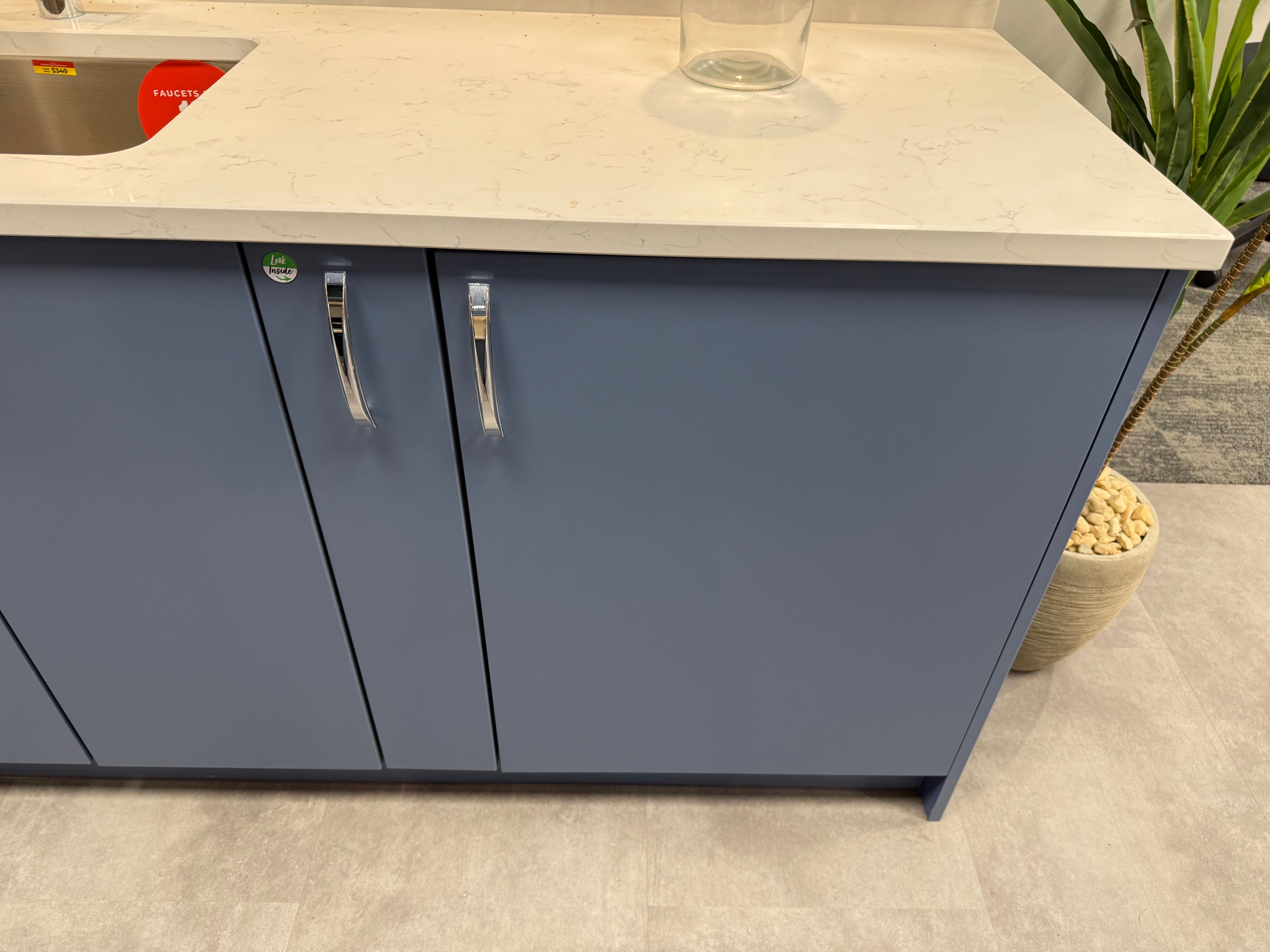 Wren Contour Juratek Matte Smoke Blue Kitchen