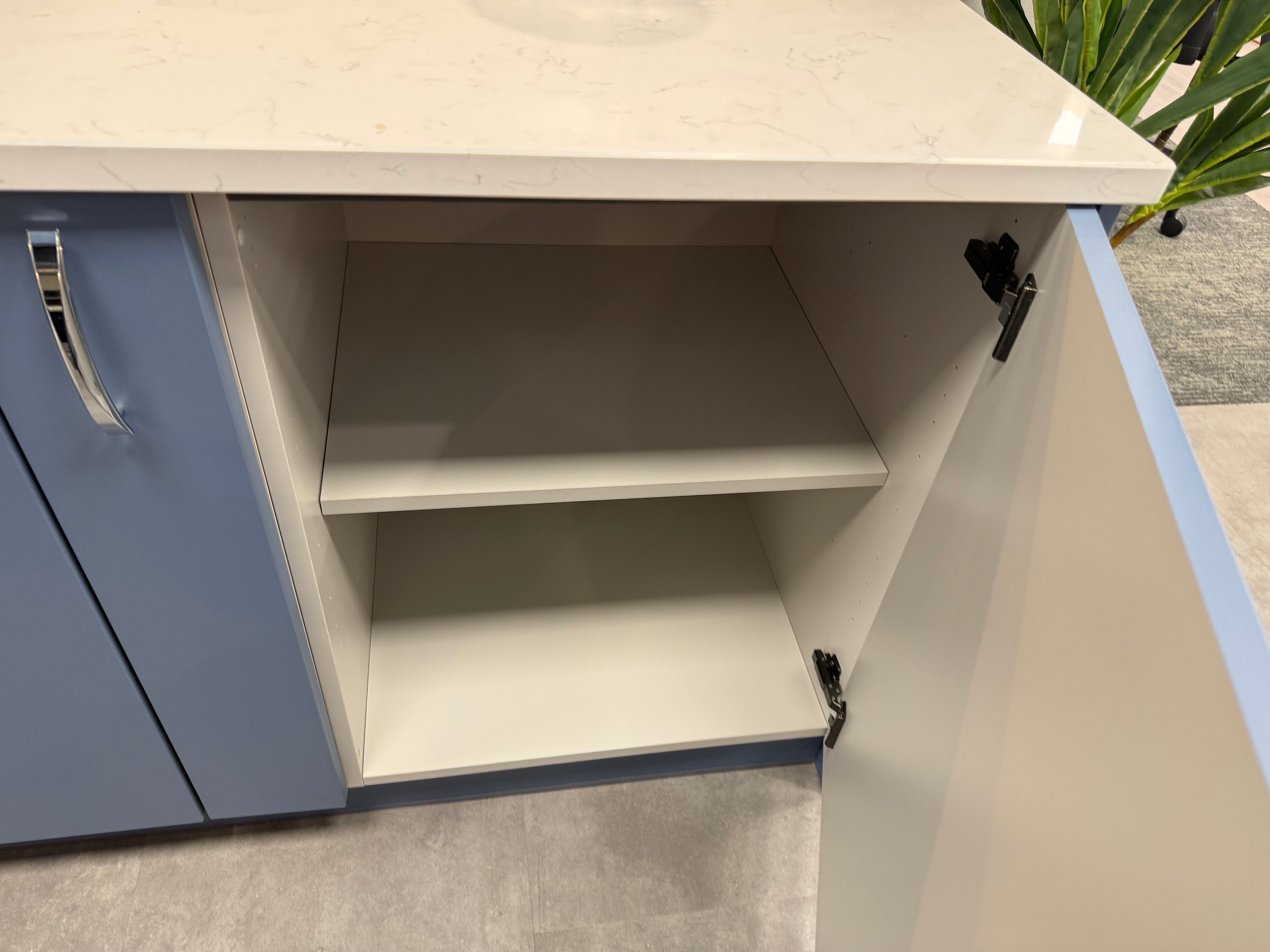 Wren Contour Juratek Matte Smoke Blue Kitchen
