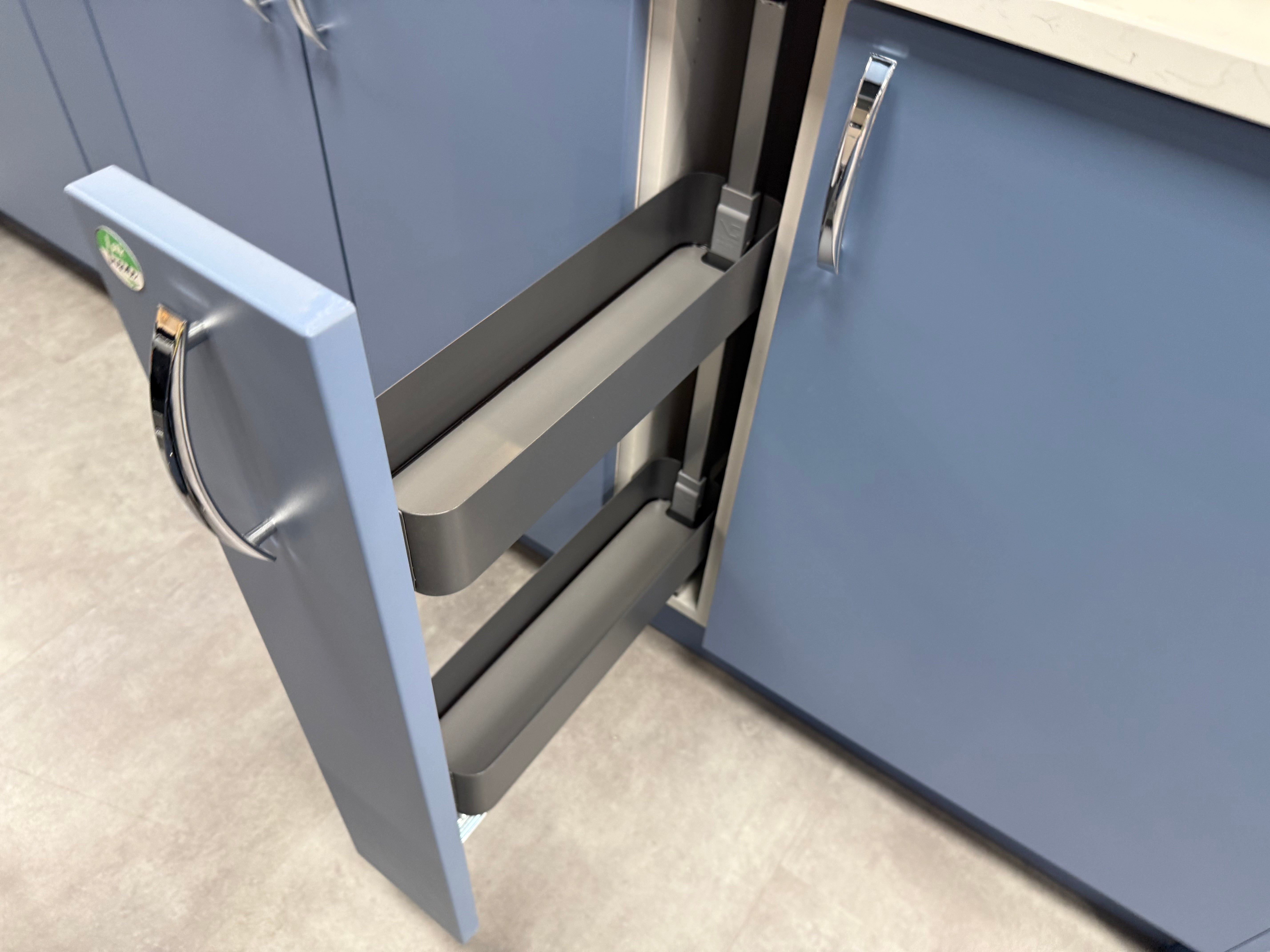 Wren Contour Juratek Matte Smoke Blue Kitchen
