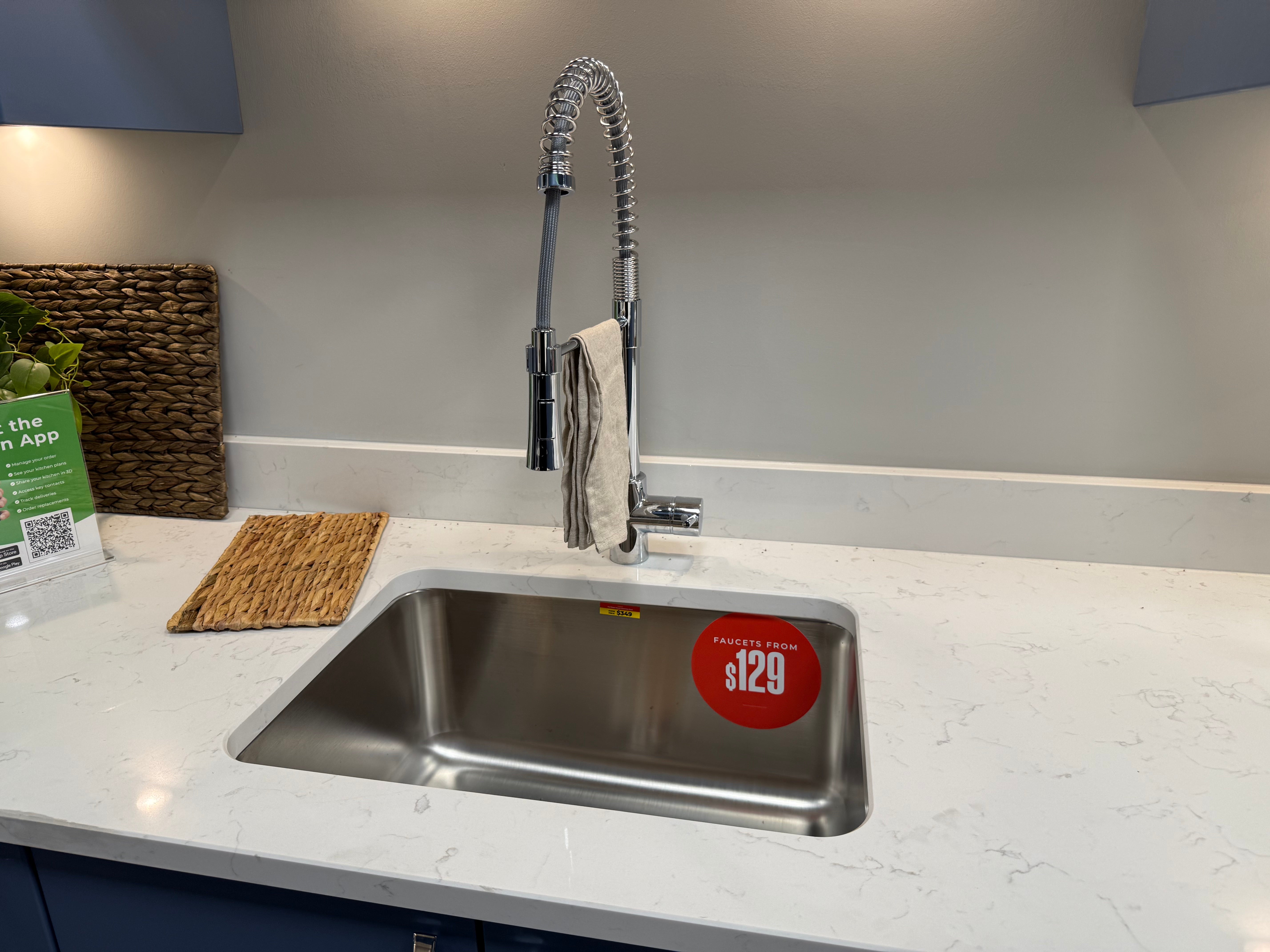 Wren Contour Juratek Matte Smoke Blue Kitchen