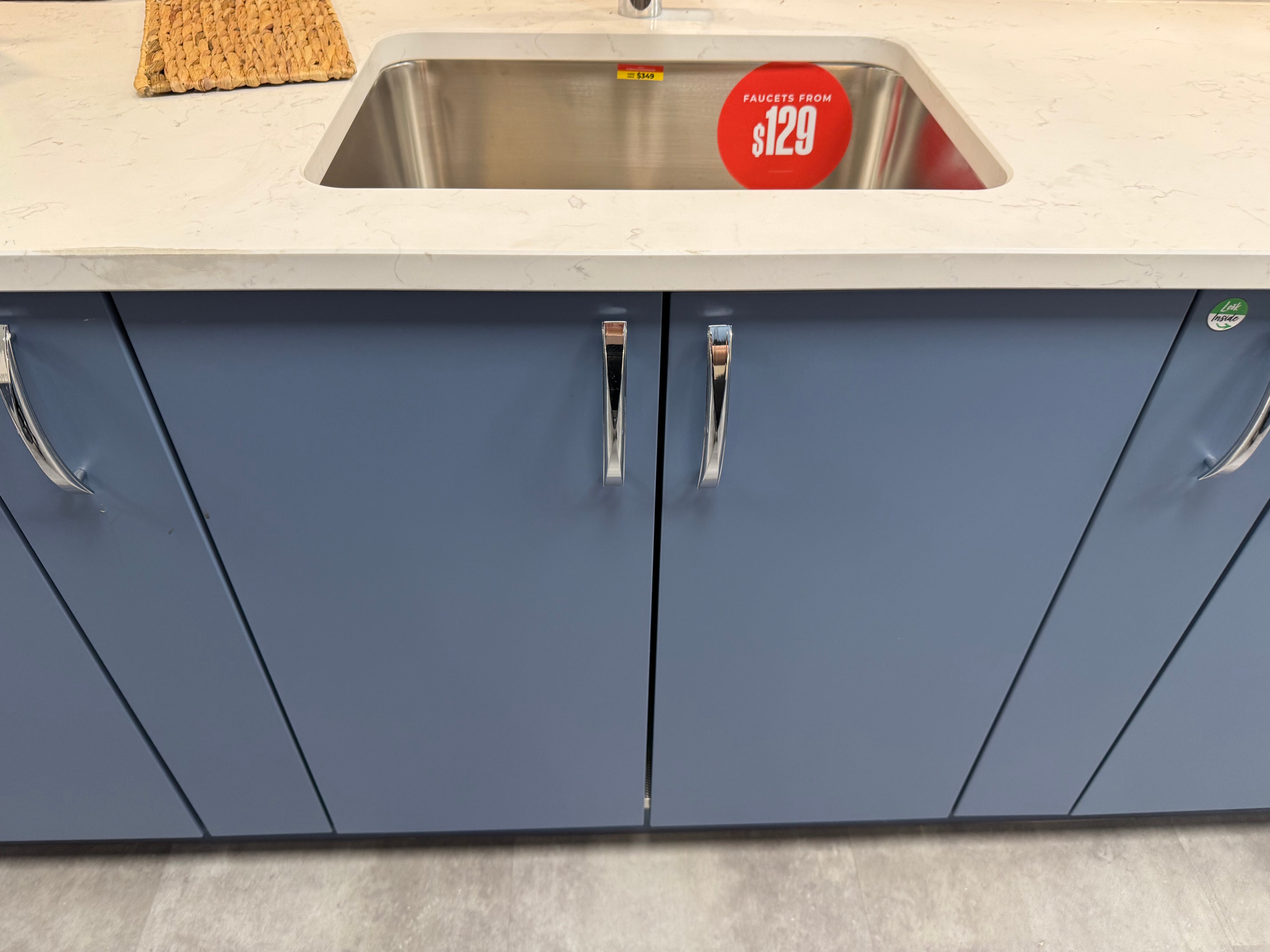 Wren Contour Juratek Matte Smoke Blue Kitchen