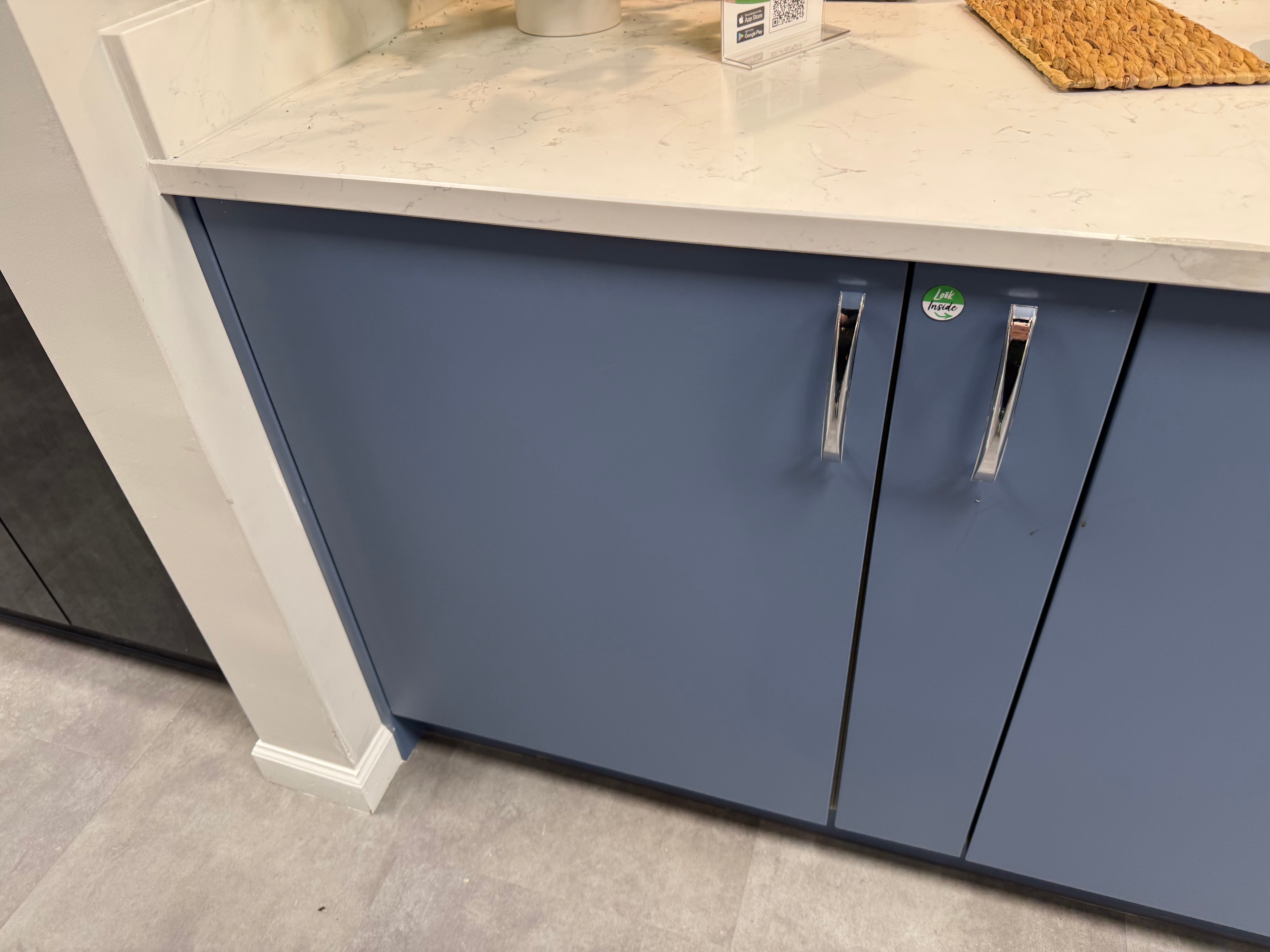 Wren Contour Juratek Matte Smoke Blue Kitchen