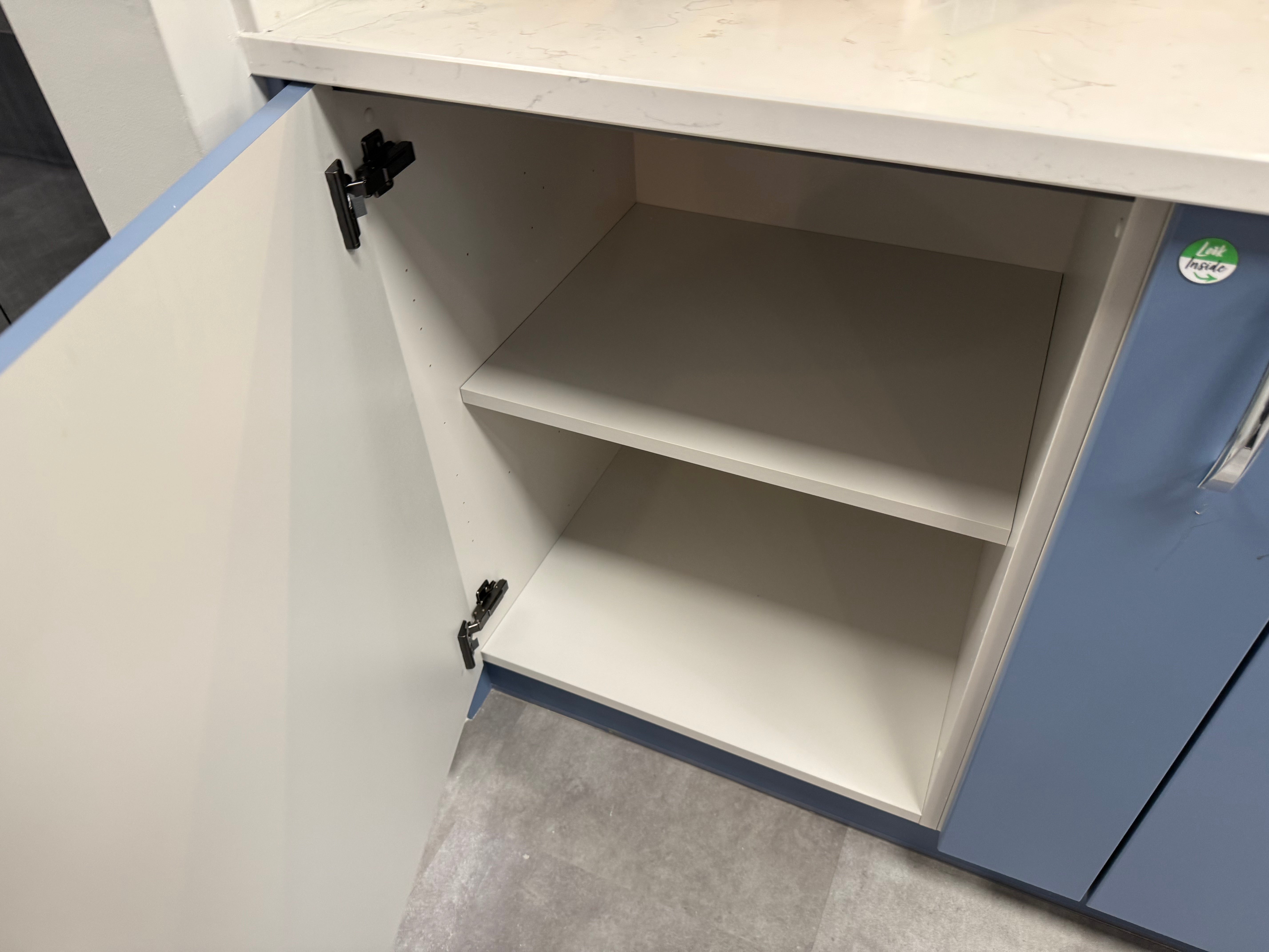 Wren Contour Juratek Matte Smoke Blue Kitchen