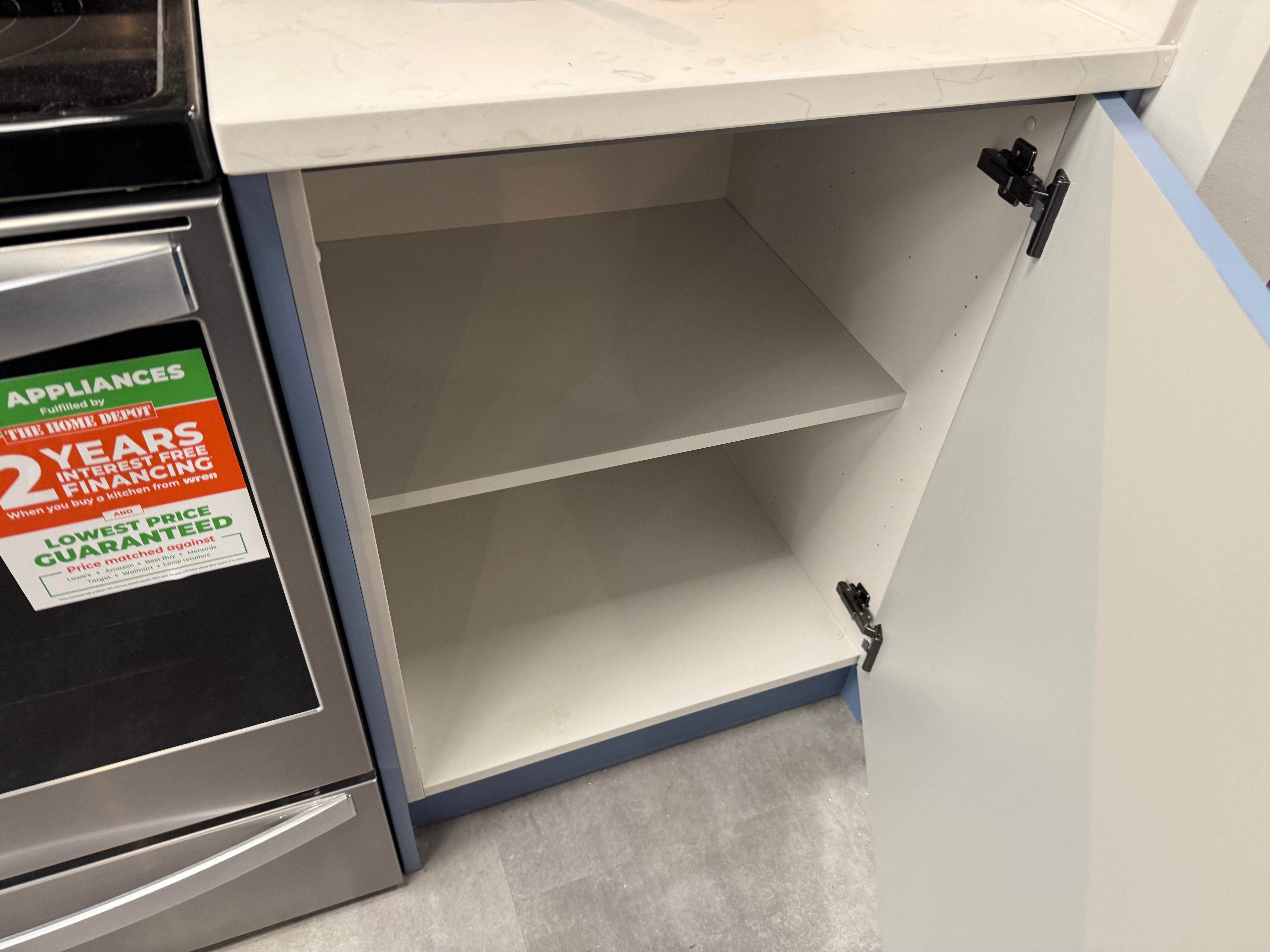 Wren Contour Juratek Matte Smoke Blue Kitchen