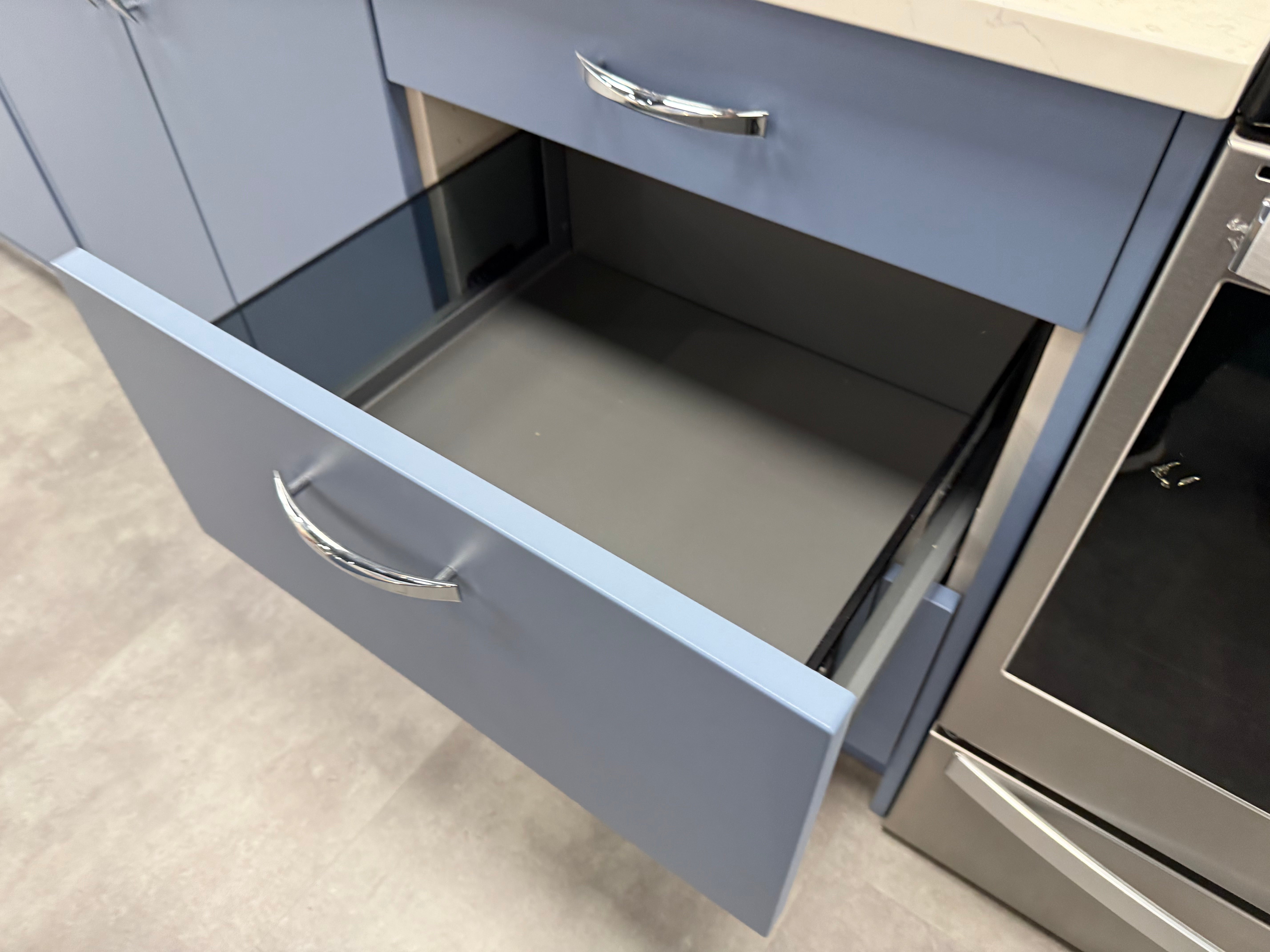 Wren Contour Juratek Matte Smoke Blue Kitchen