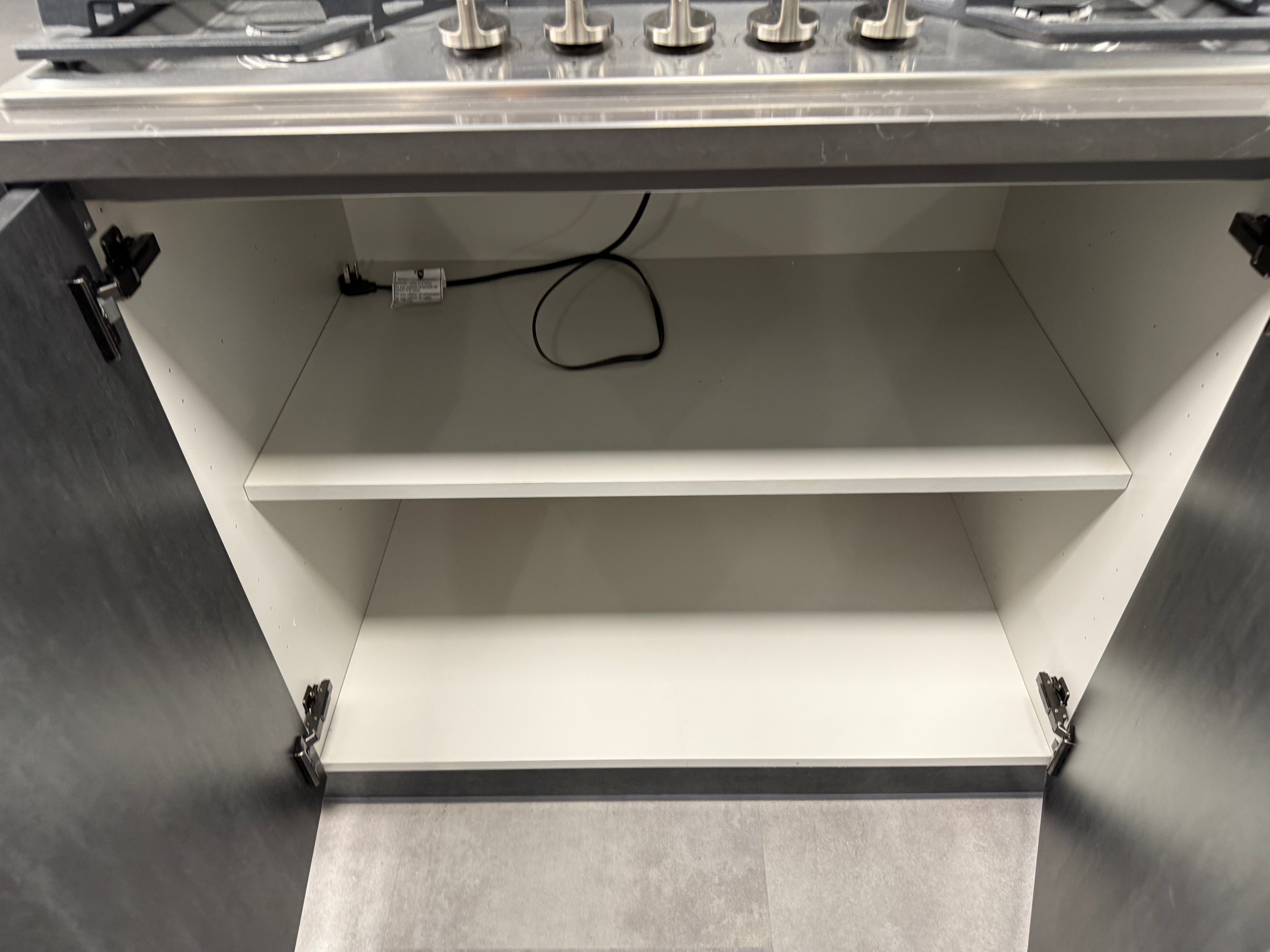 Wren Elements Contour Juratek Metallic Slate Gloss and Pencil Gray Matte Kitchen