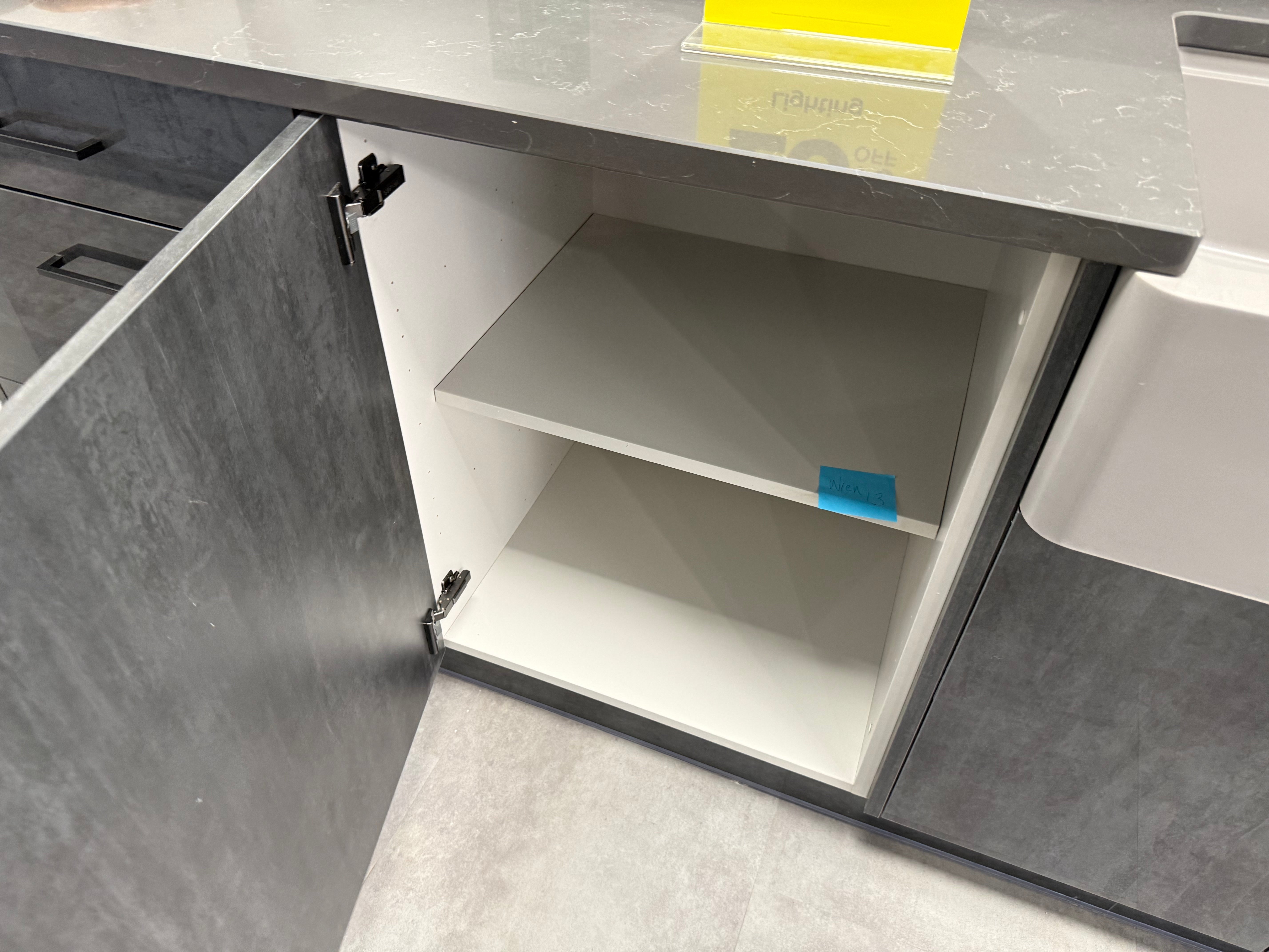 Wren Elements Contour Juratek Metallic Slate Gloss and Pencil Gray Matte Kitchen
