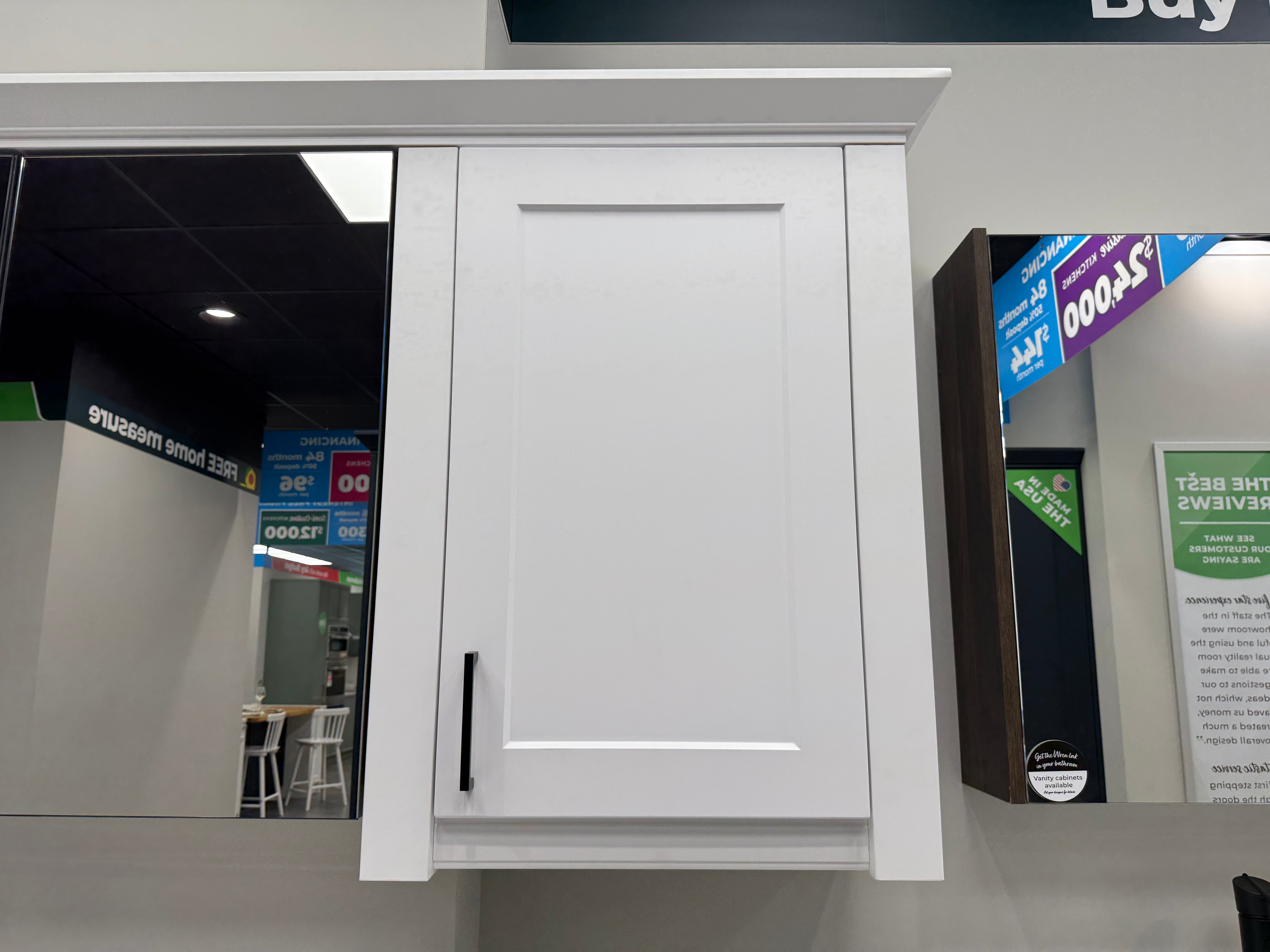 Wren White Matte Shaker Built-In Single Vanity