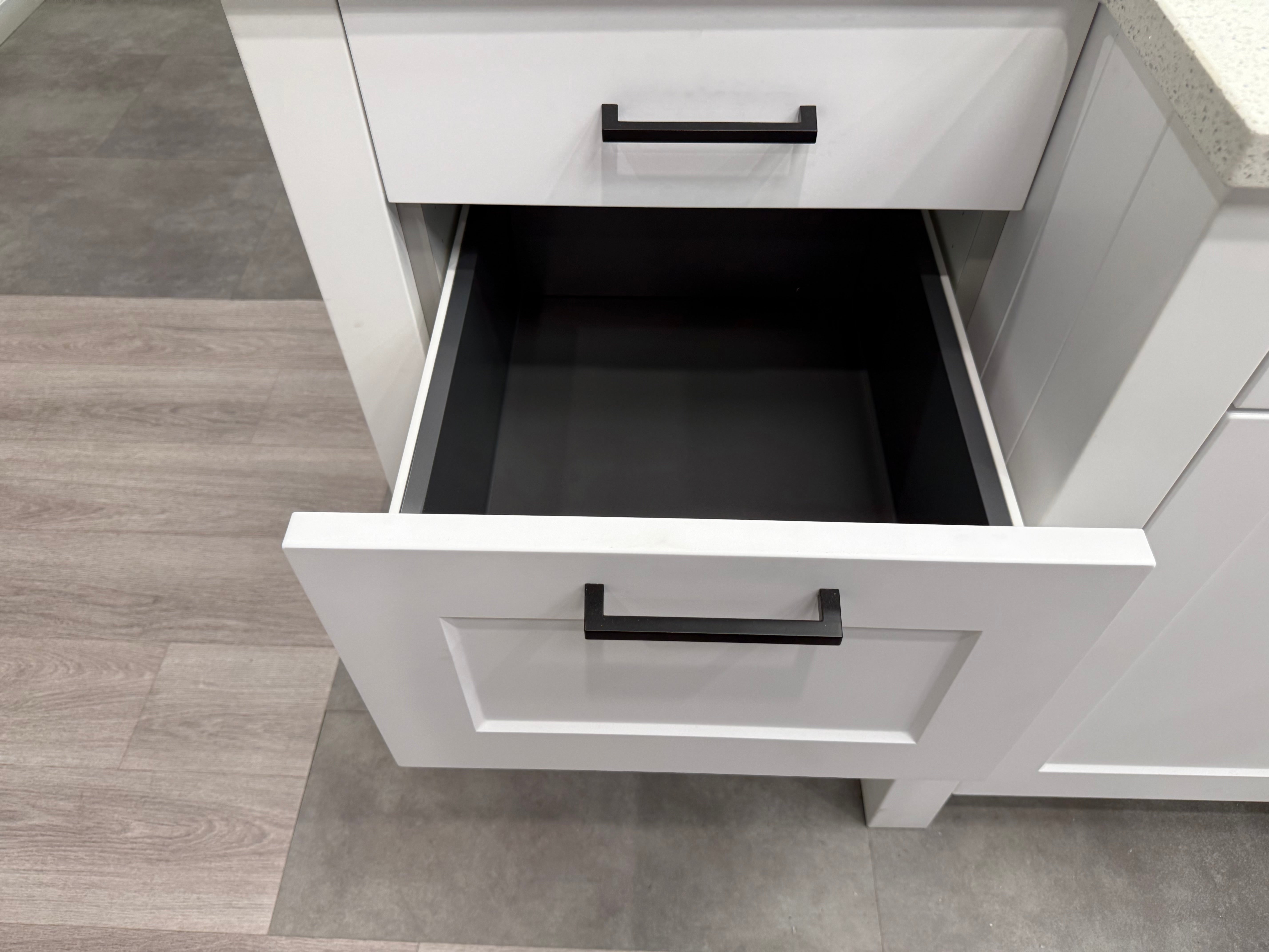 Wren White Matte Shaker Built-In Single Vanity