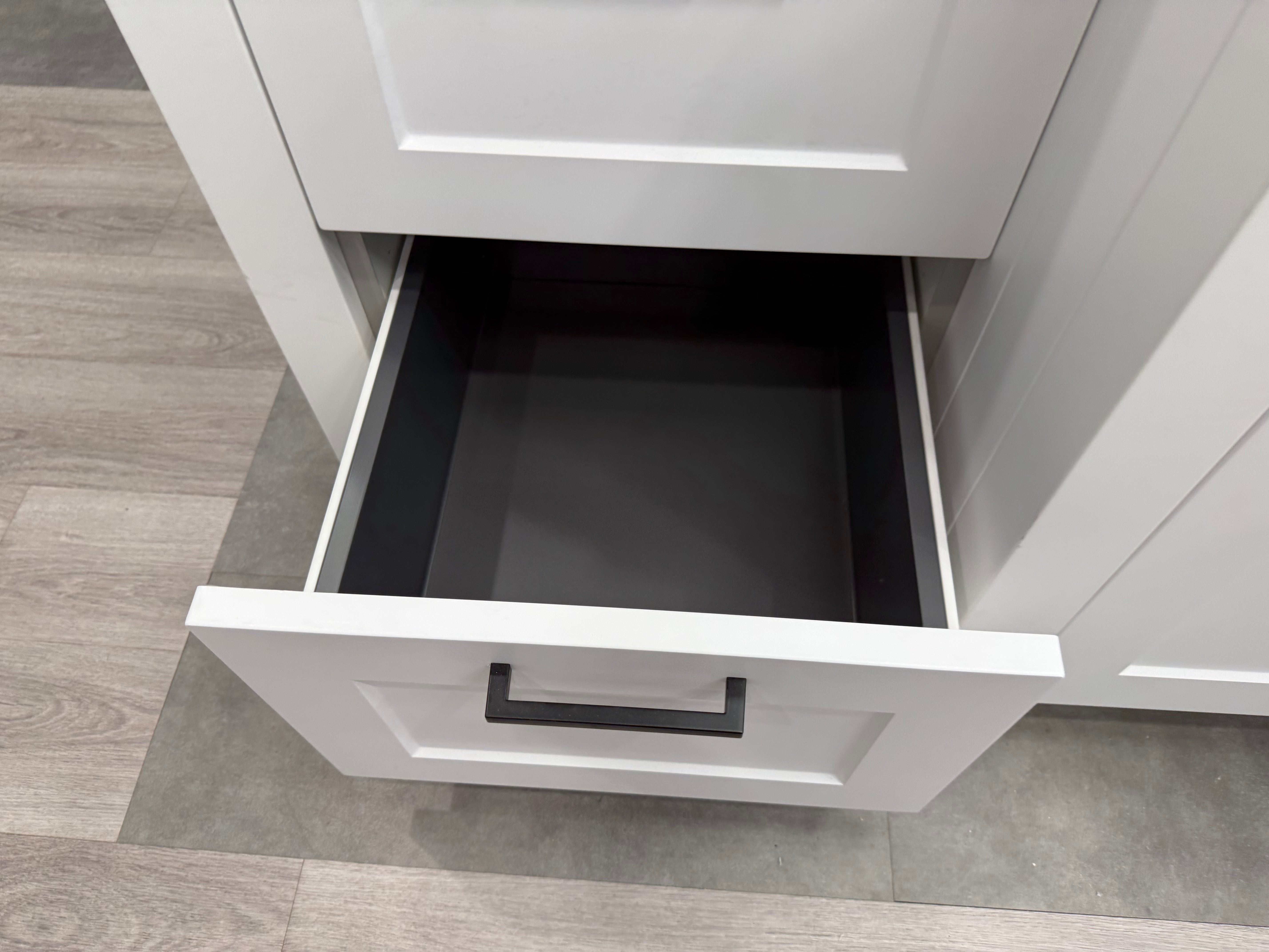 Wren White Matte Shaker Built-In Single Vanity