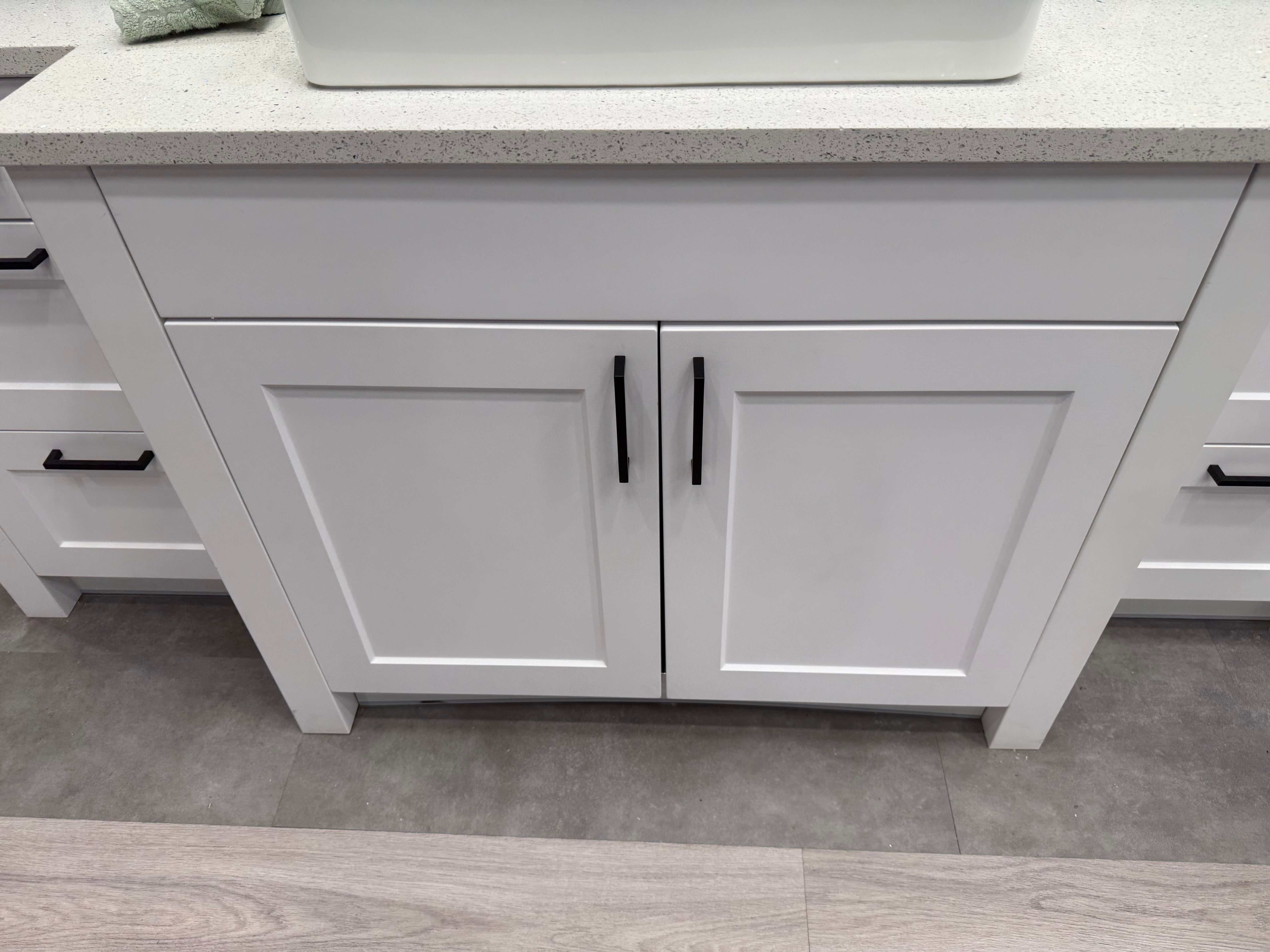 Wren White Matte Shaker Built-In Single Vanity