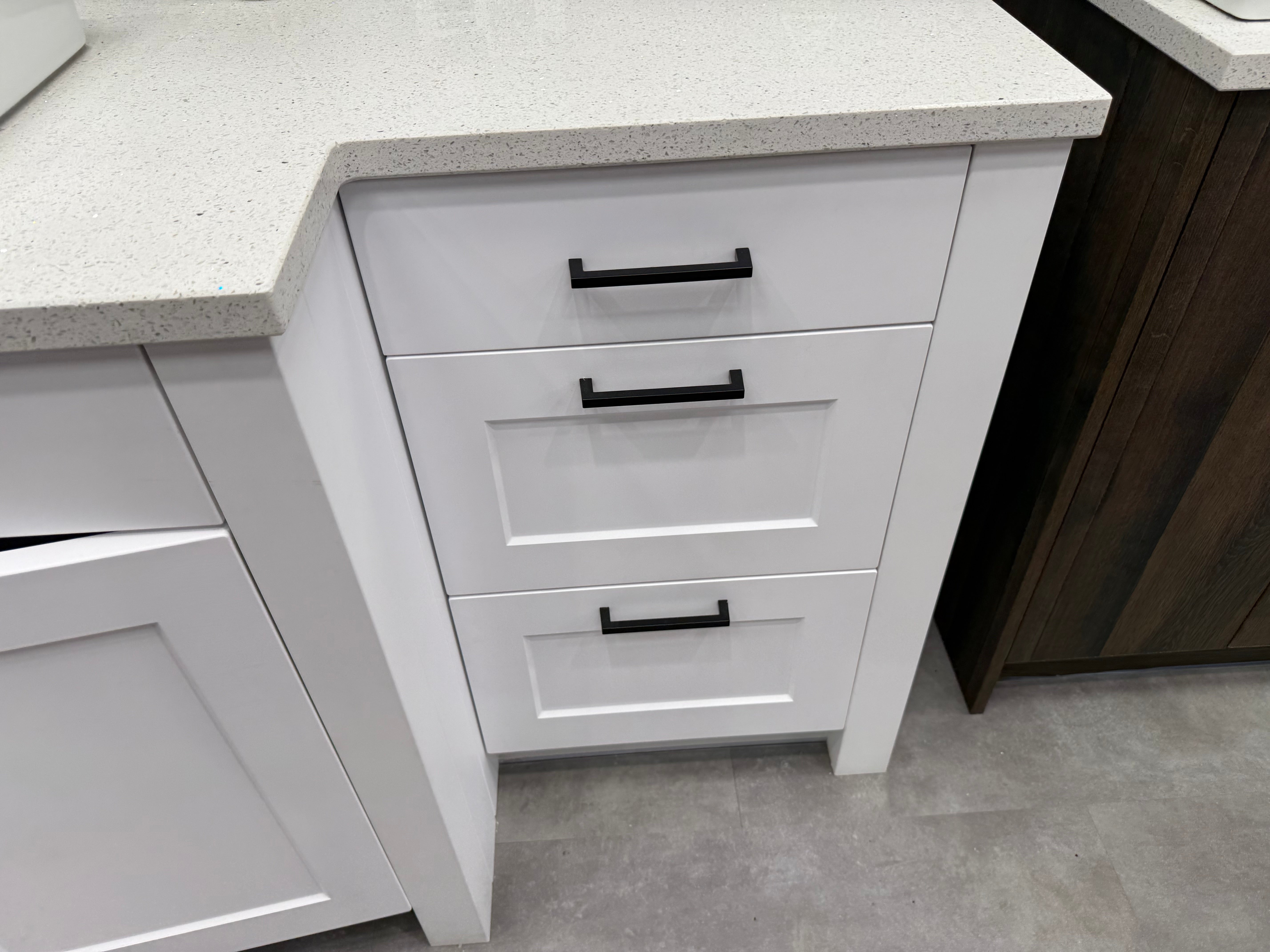 Wren White Matte Shaker Built-In Single Vanity