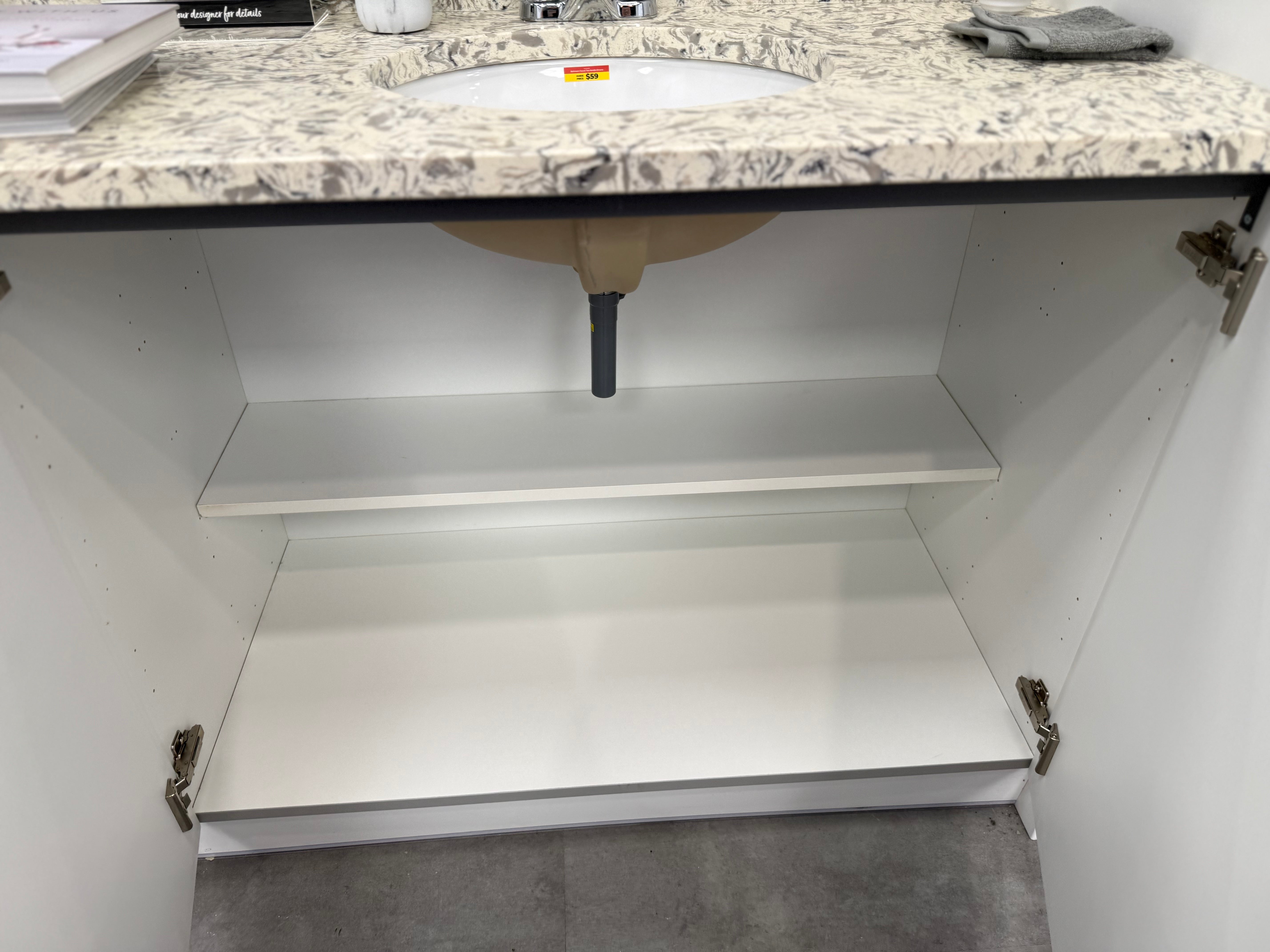 Wren Matte White Shaker Single Vanity with Linen Cabinet
