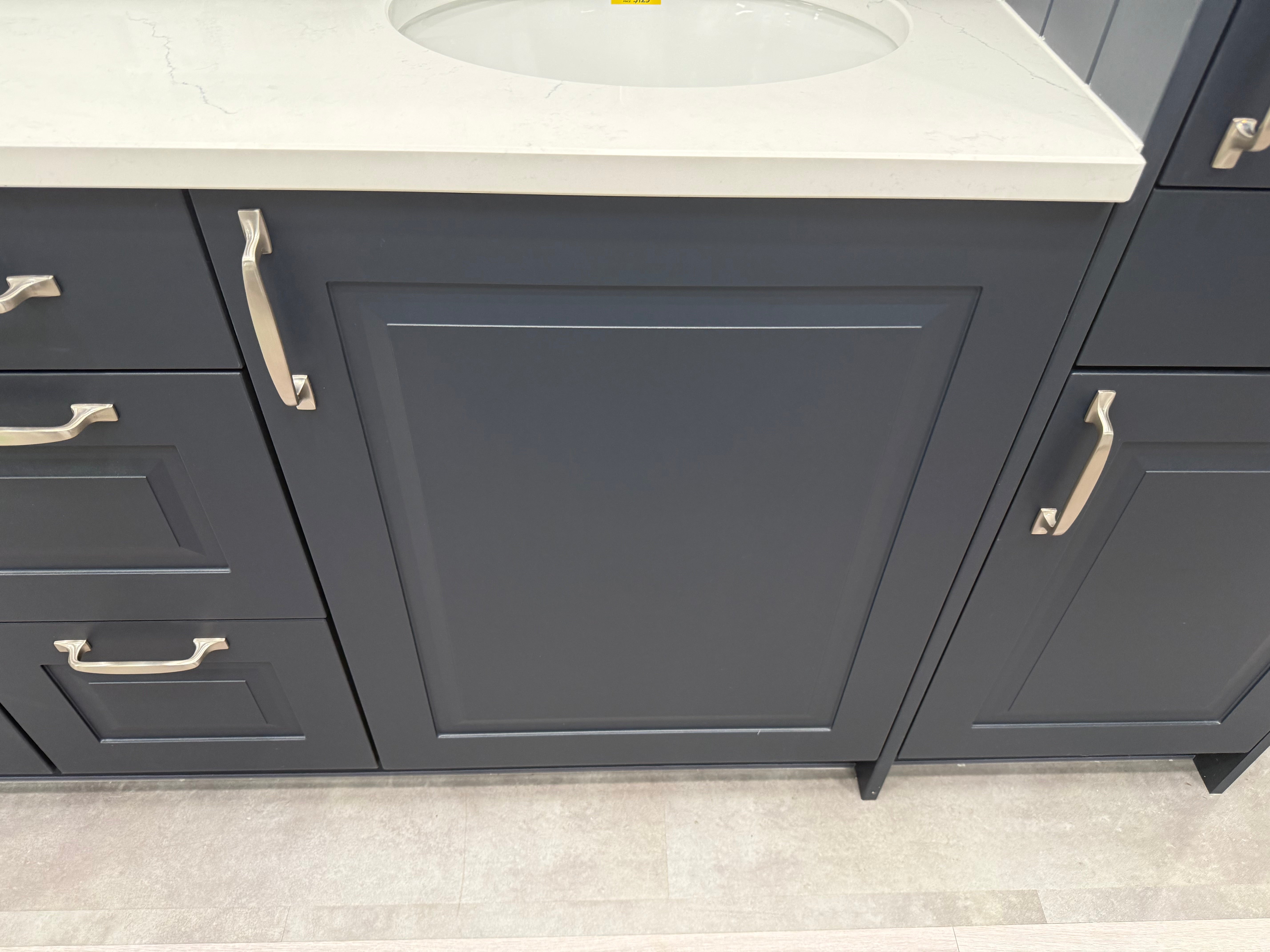 Wren Matte Navy Blue Built-In Double Vanity