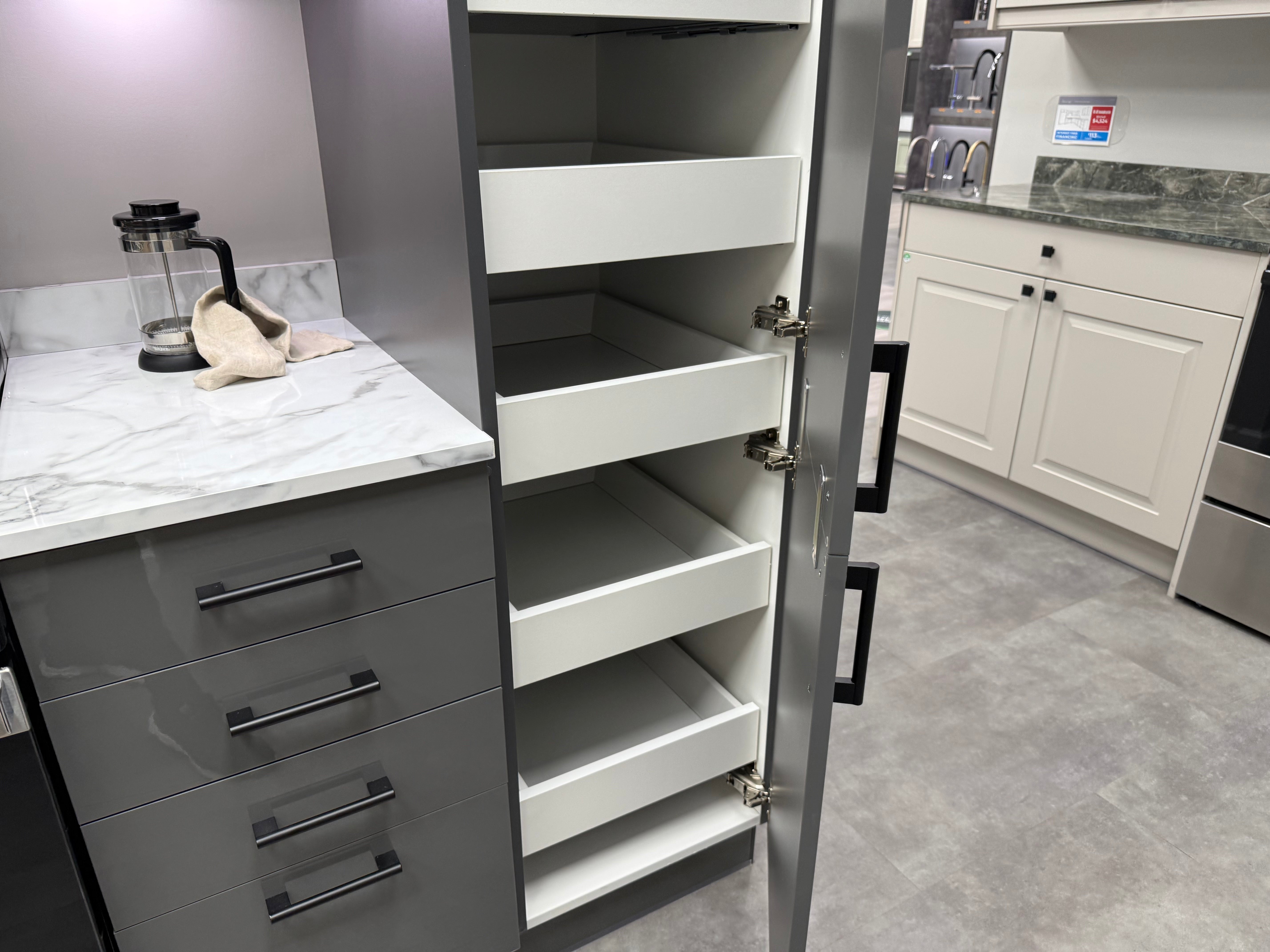 Wren Autograph Lava Gray Gloss Kitchen Wall