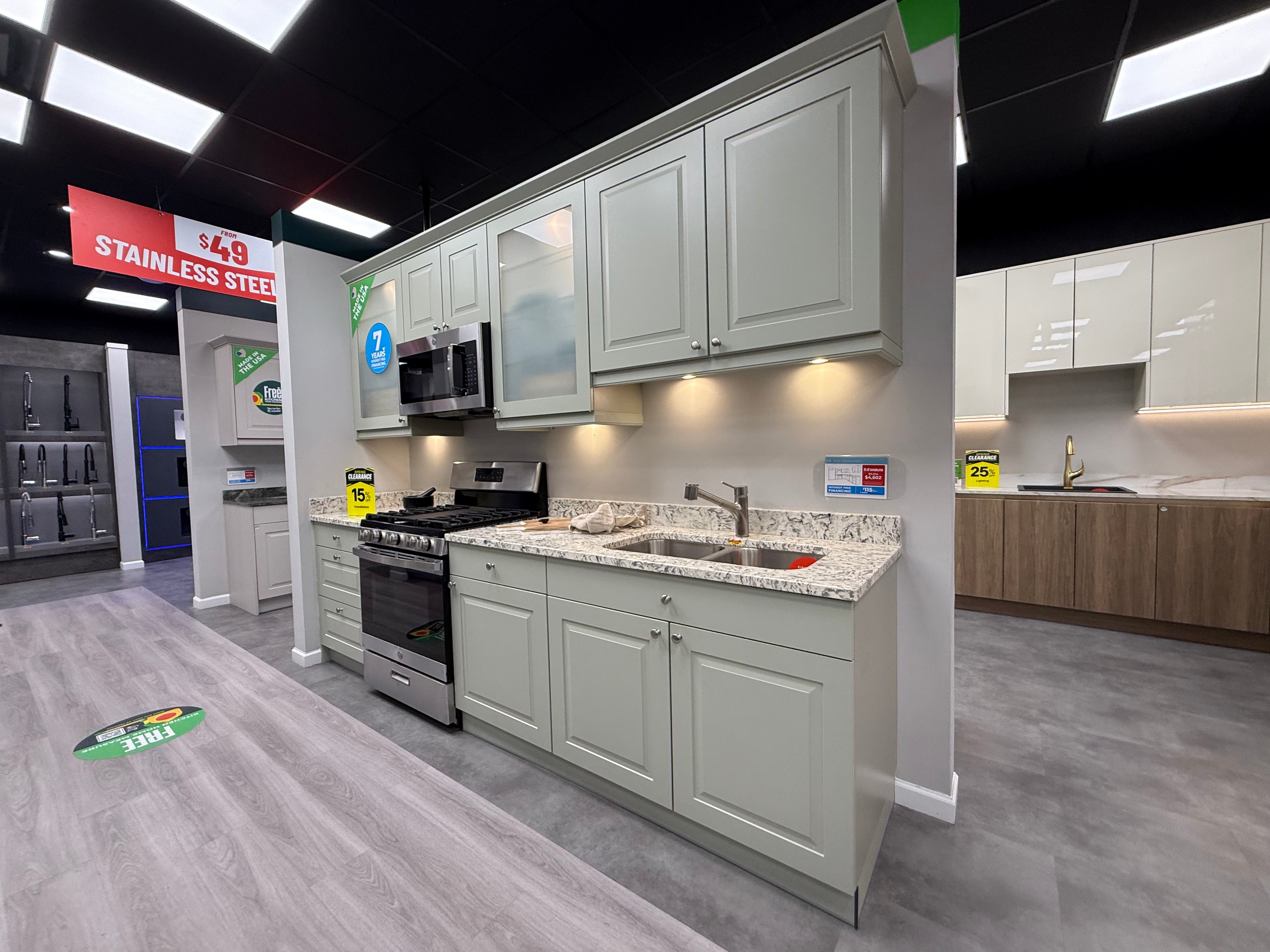 Wren Architect Sage Green Matte Kitchen Wall
