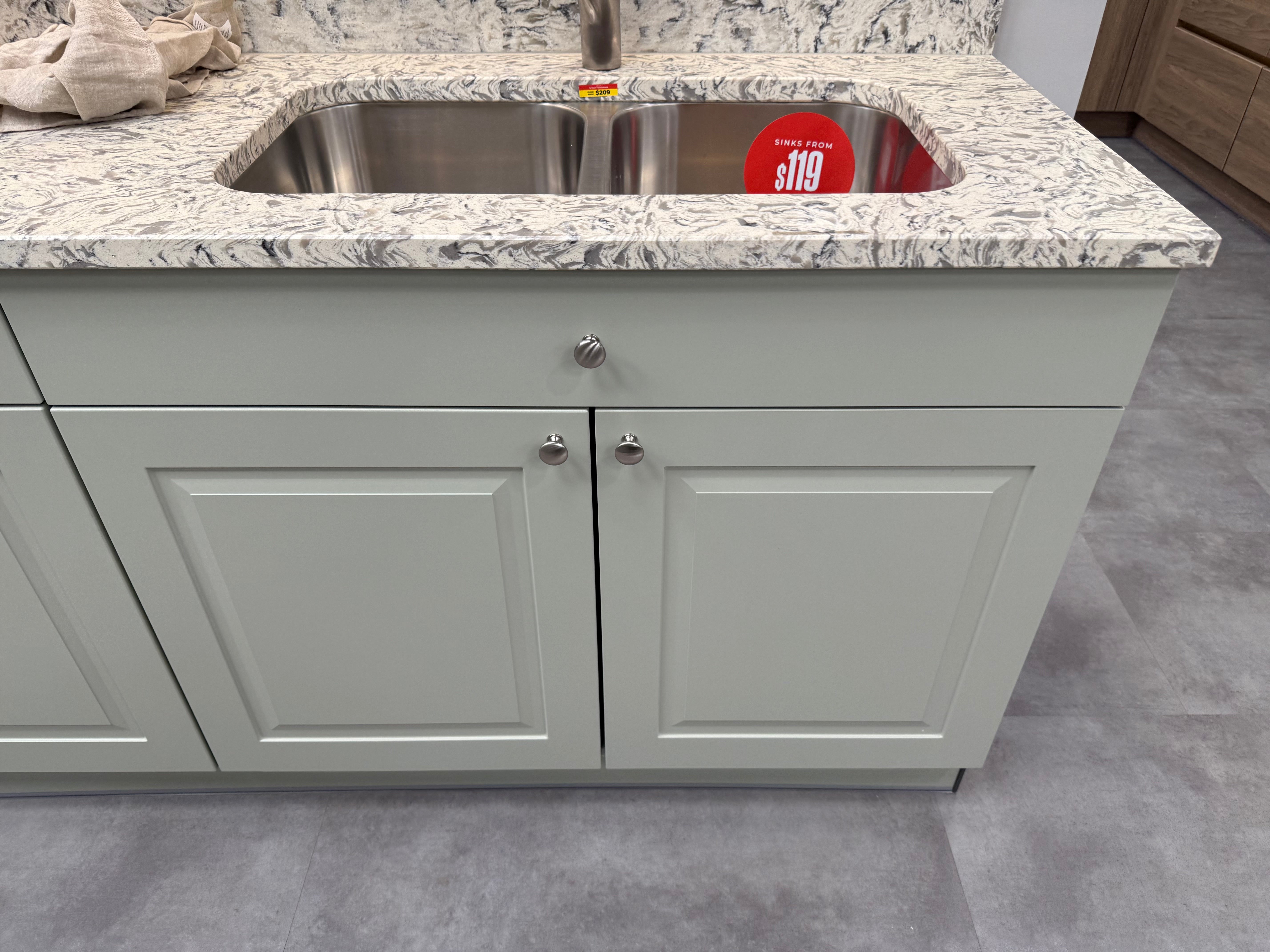 Wren Architect Sage Green Matte Kitchen Wall