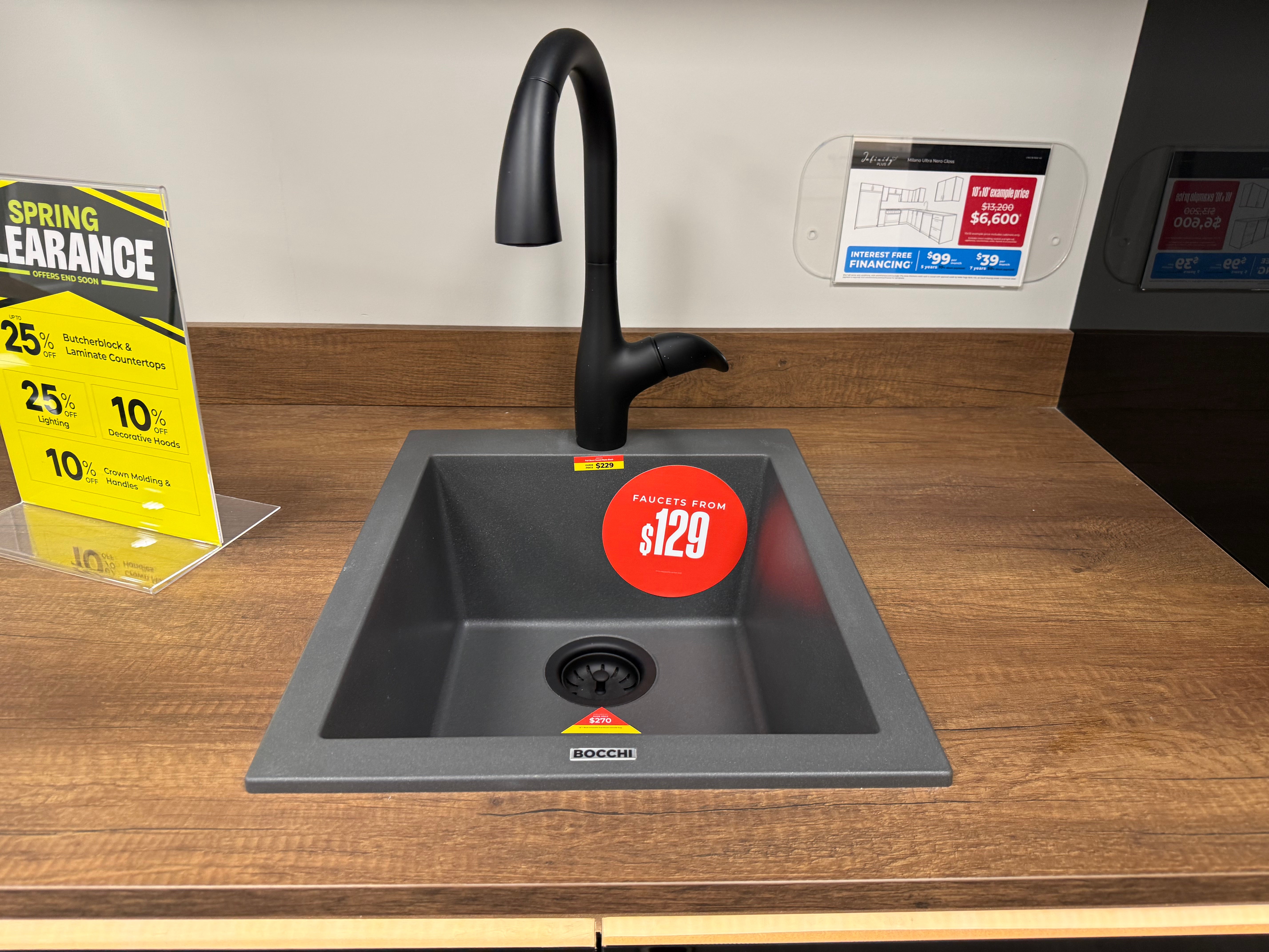 Wren Milano Ultra Nero Gloss Kitchen Wall