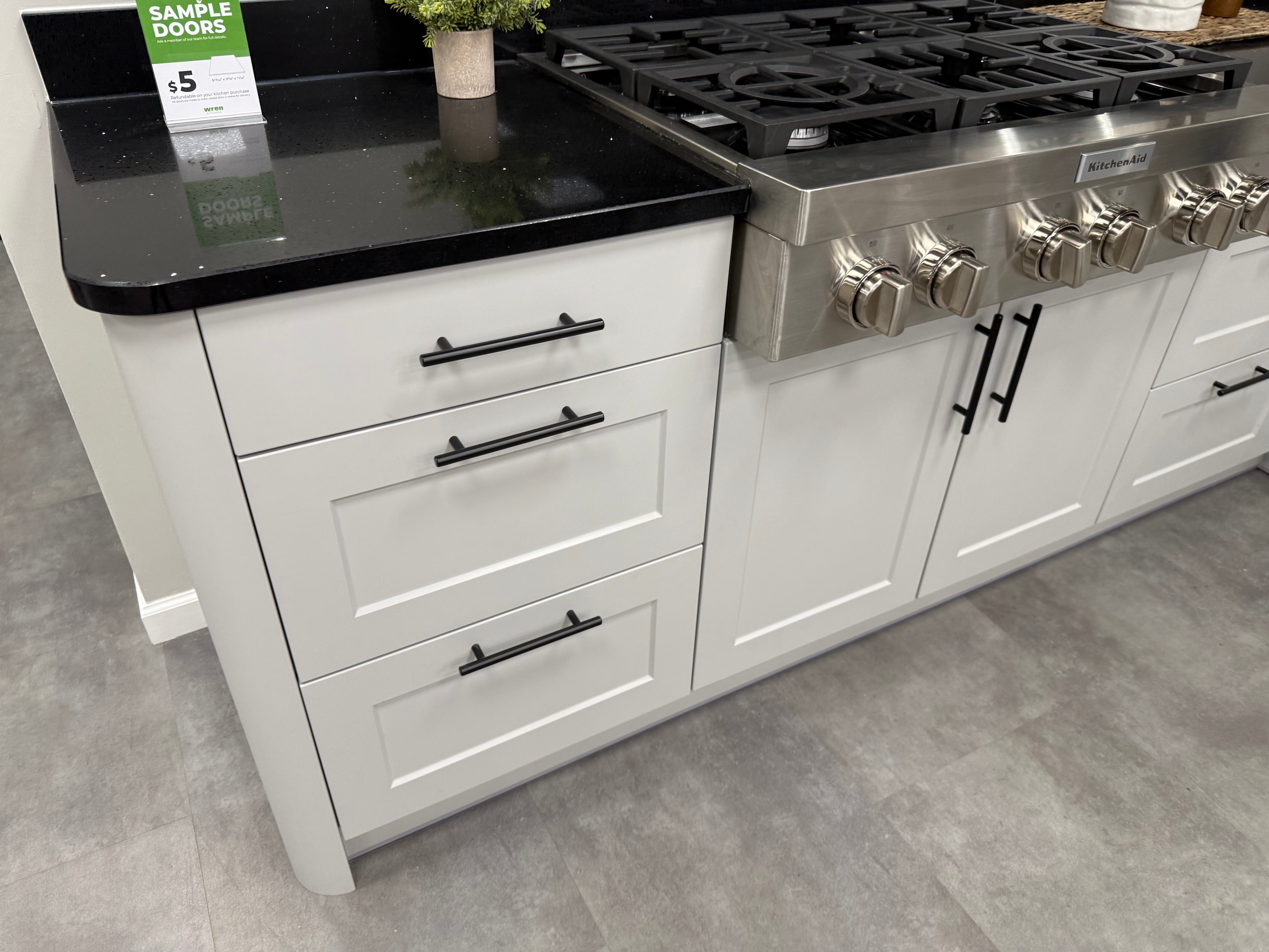 Wren Shaker Chelsea Juratek Pebble Gray Matte Kitchen