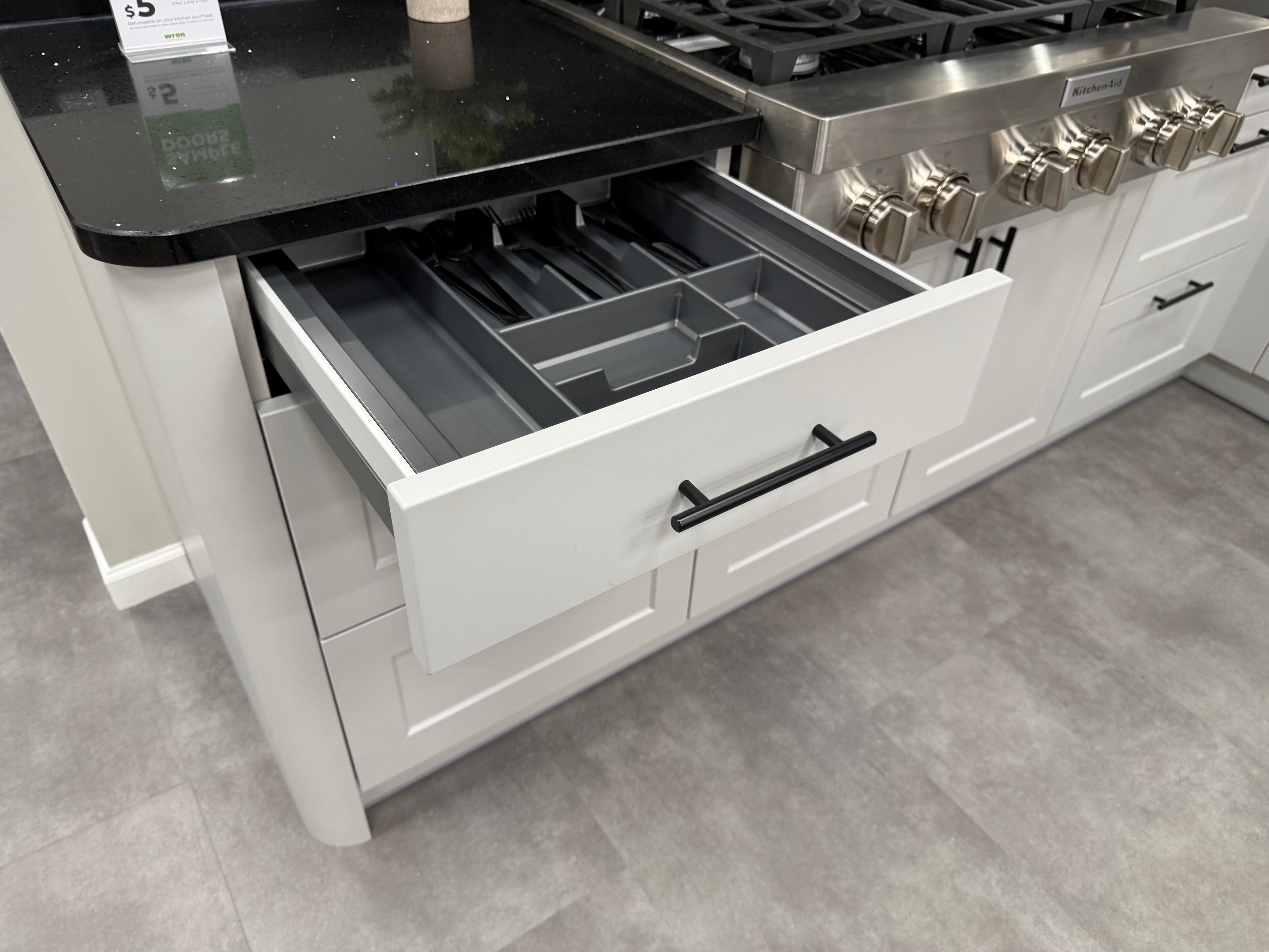 Wren Shaker Chelsea Juratek Pebble Gray Matte Kitchen