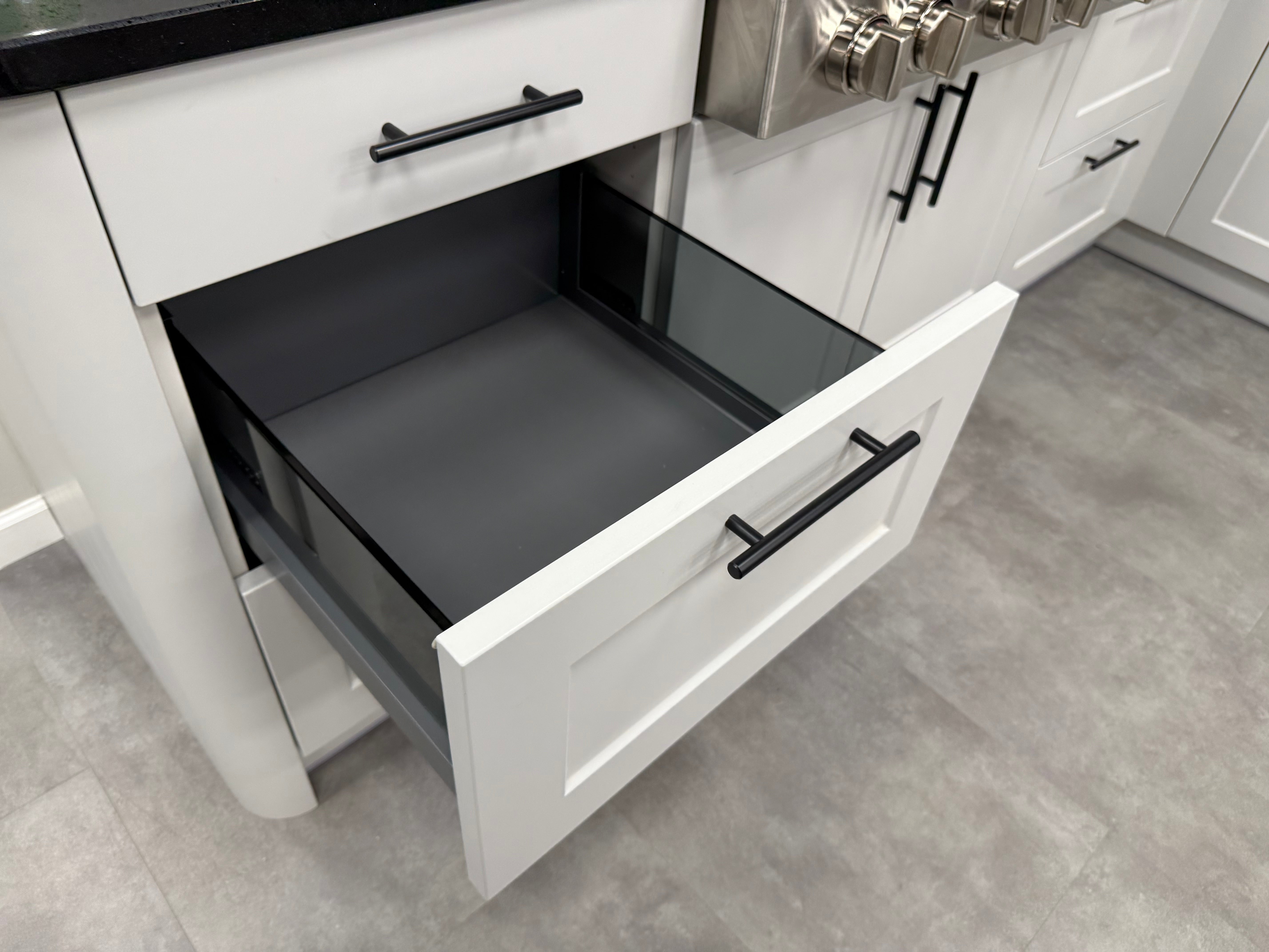 Wren Shaker Chelsea Juratek Pebble Gray Matte Kitchen