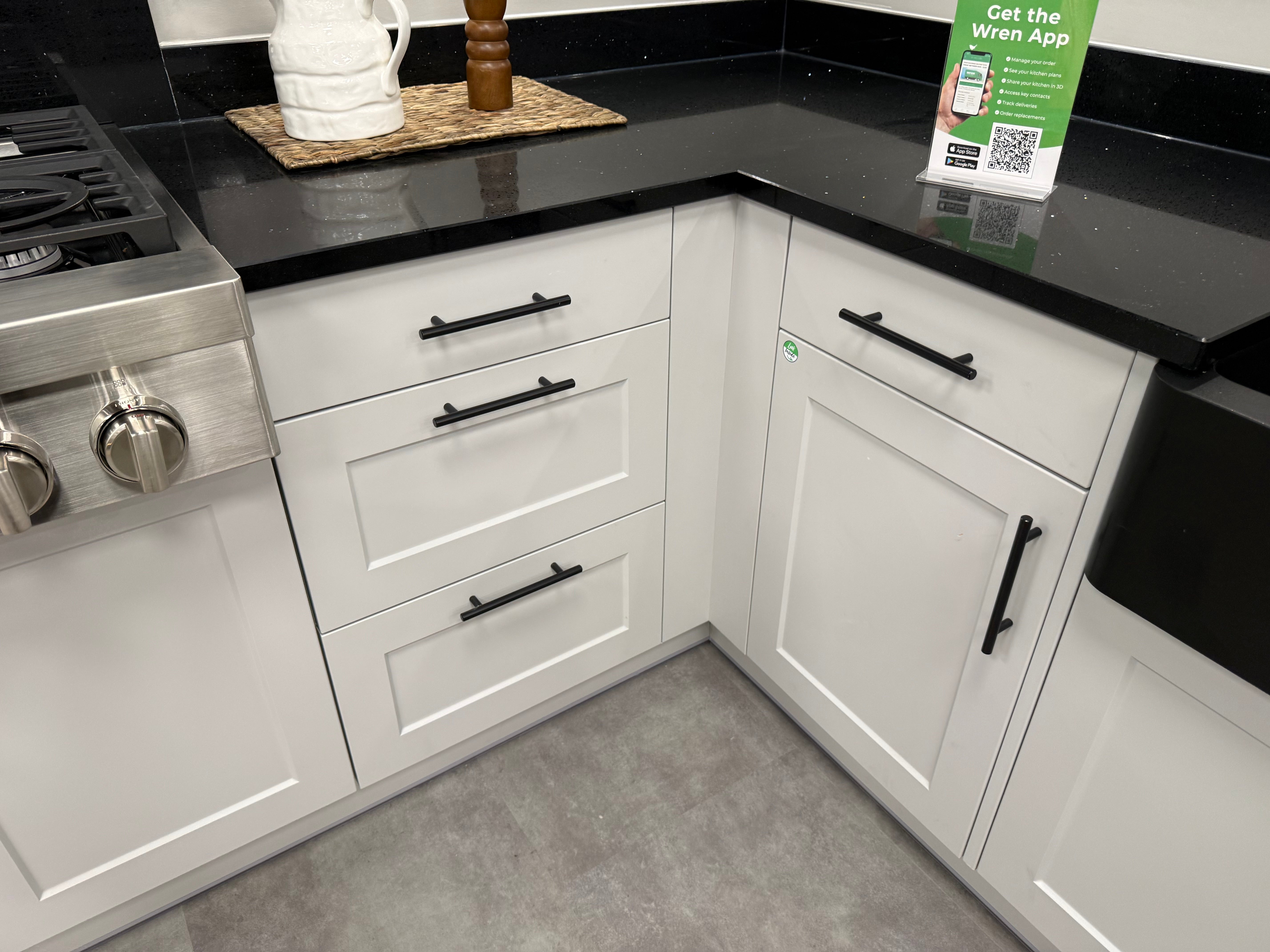 Wren Shaker Chelsea Juratek Pebble Gray Matte Kitchen