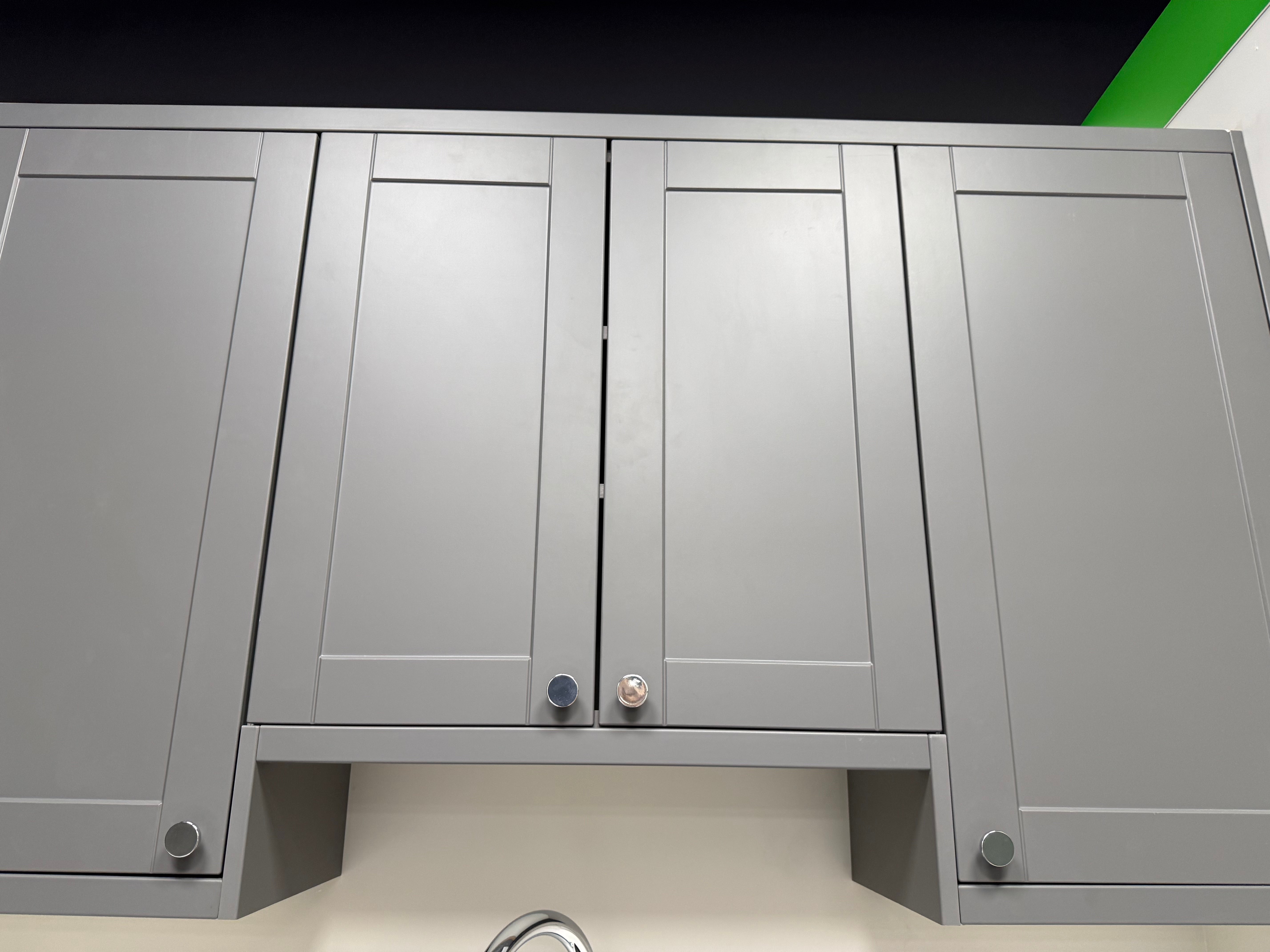 Wren Shaker Classic Lava Gray Matte Laundry Room