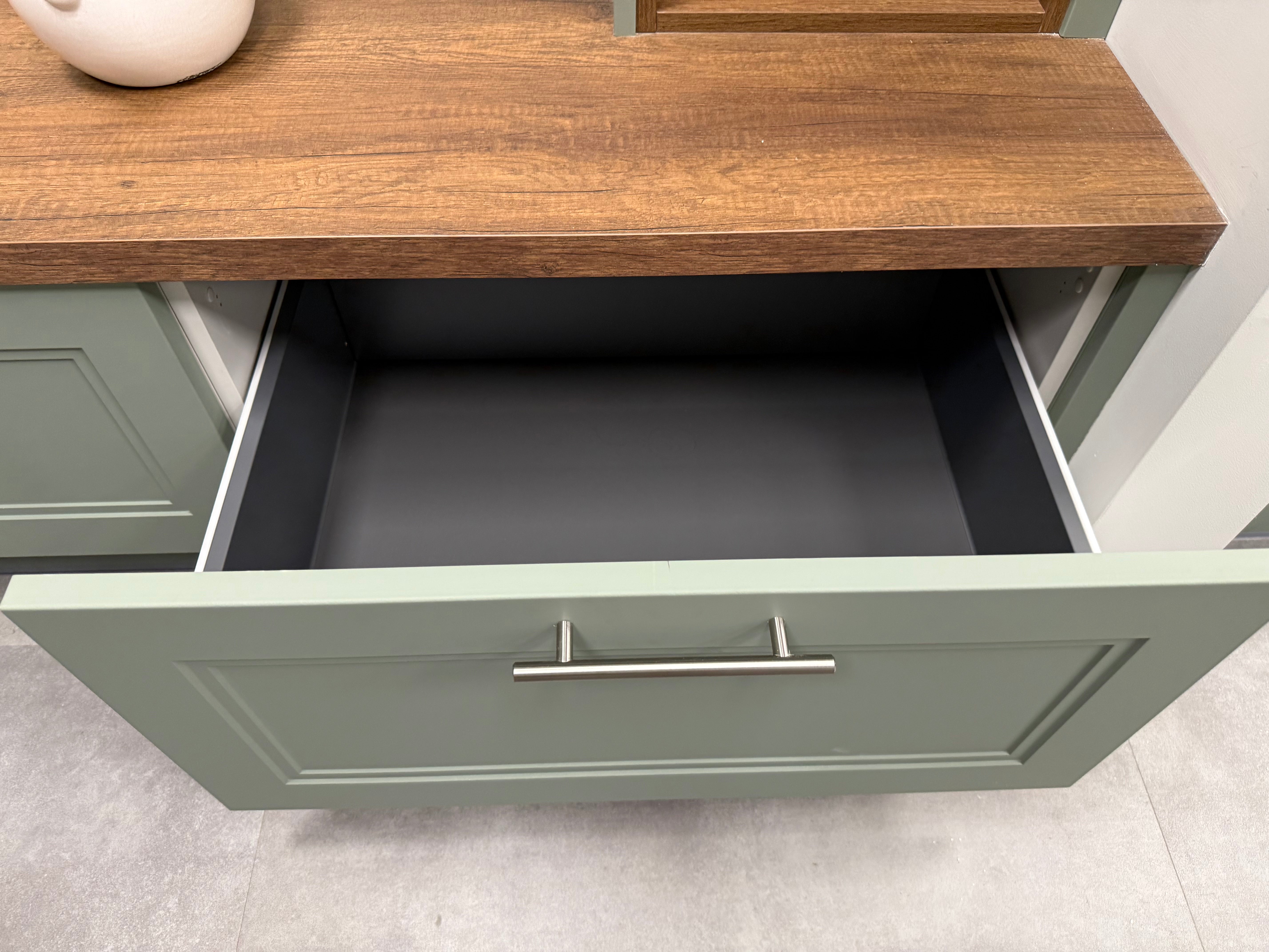 Wren Shaker Moss Green Mudroom